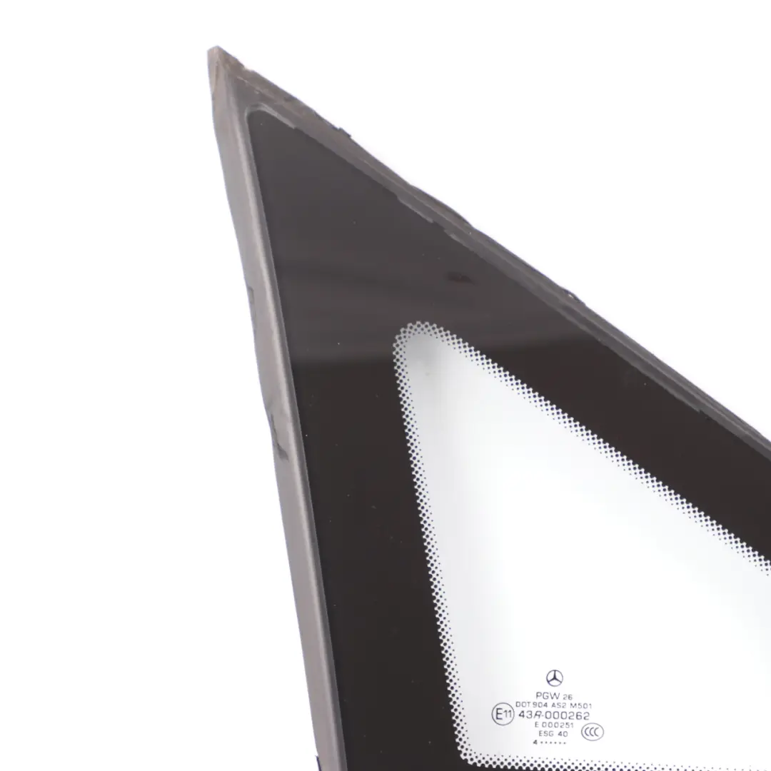 Mercedes W639 Glass Fixed Side Panel Window Front Right Clear AS2 - SKU A6396736405 - Part number A6396736405