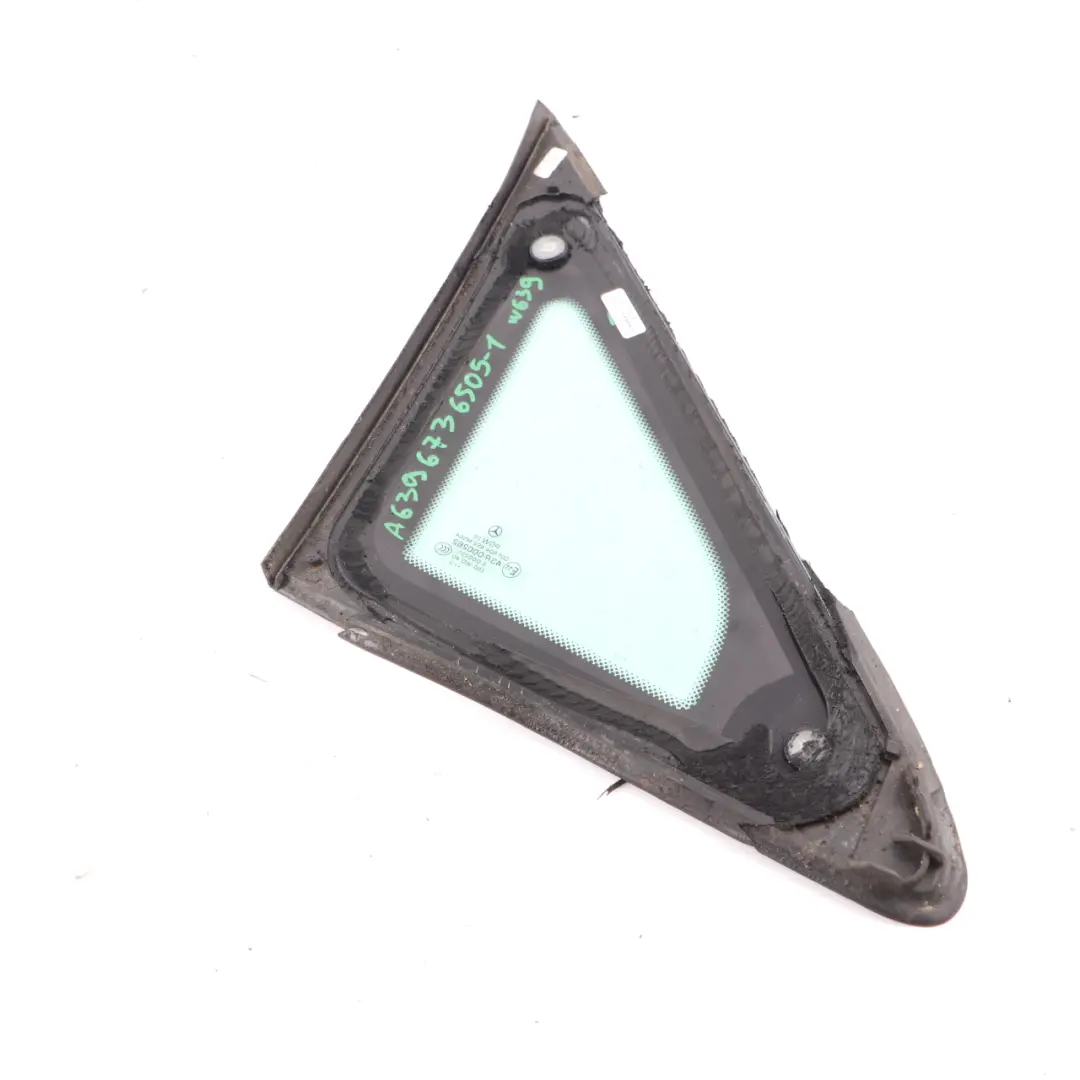  Side Quarter Window Mercedes Vito W639 Front Left N/S Triangle Glass Glazing AS2 - SKU A6396736505-1 - Part number A6396736505