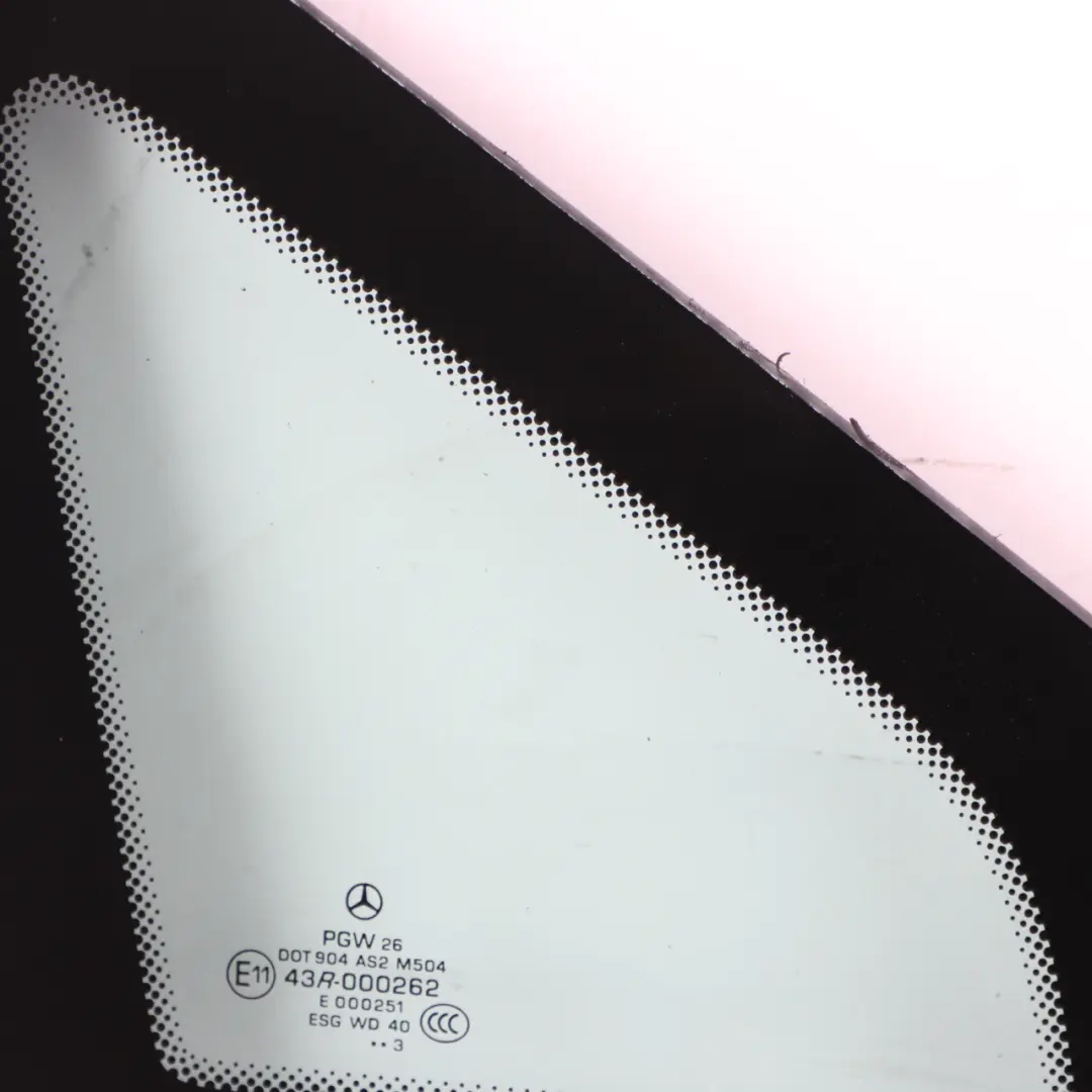Side Quarter Window Mercedes Vito W639 Front Right O/S Triangle Glass AS2 to with Part number A6396736605 Side Quarter Window Mercedes Vito W639 Front Right O/S Triangle Glass AS2 - SKU A6396736605-1 - Part number A6396736605