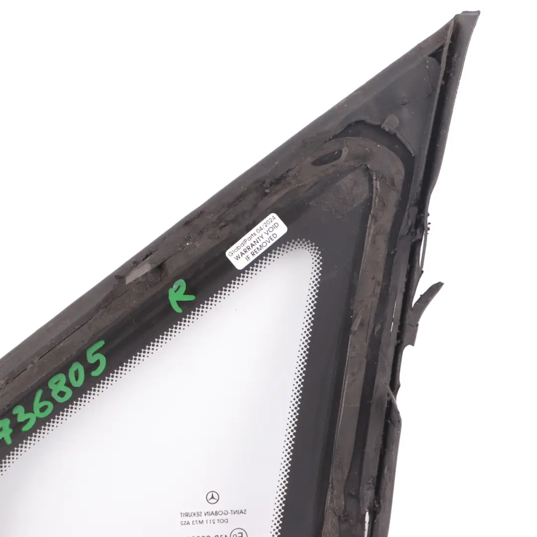  Vitrage Latéral Mercedes Vito W639 Avant Droit Triangulaire AS2 - SKU A6396736805 - Numéro de pièce A6396736805
