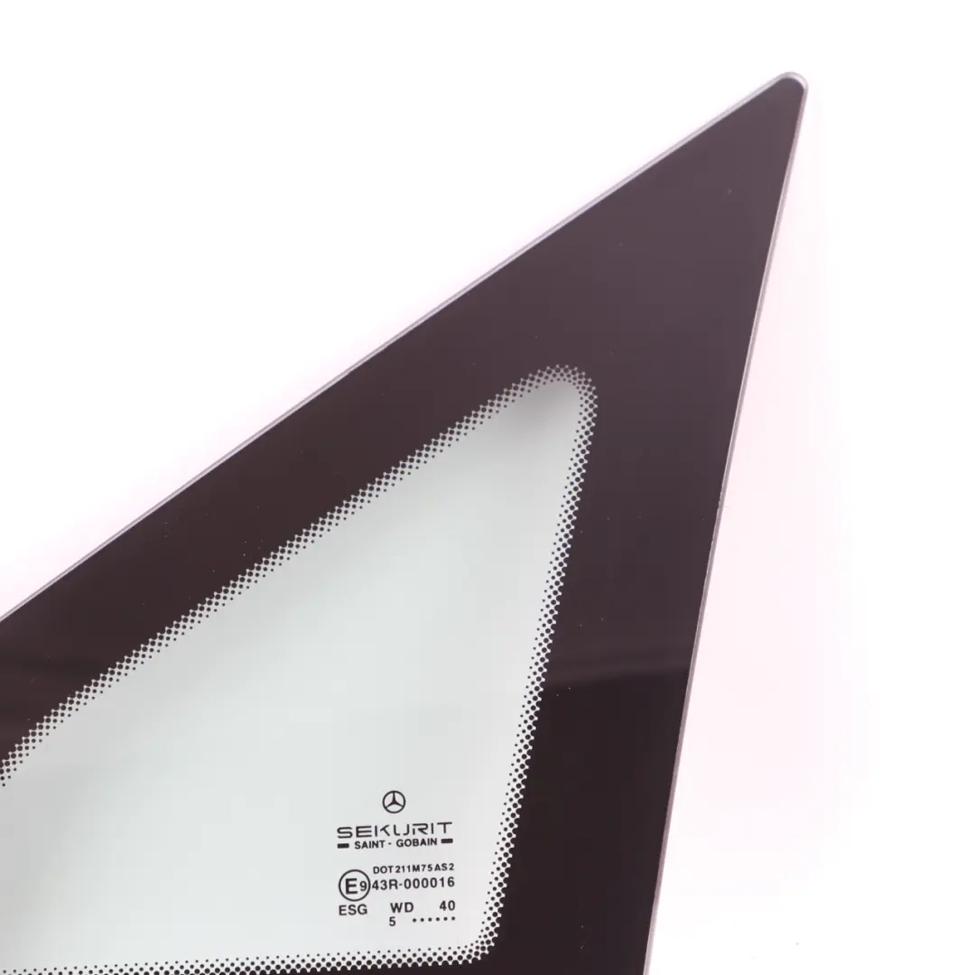 Side Quarter Window Glass Left N/S AS2 to Mercedes Vito W639 with Part number A6396736905 Mercedes Vito W639 Side Quarter Window Glass Left N/S AS2 - SKU A6396736905 - Part number A6396736905