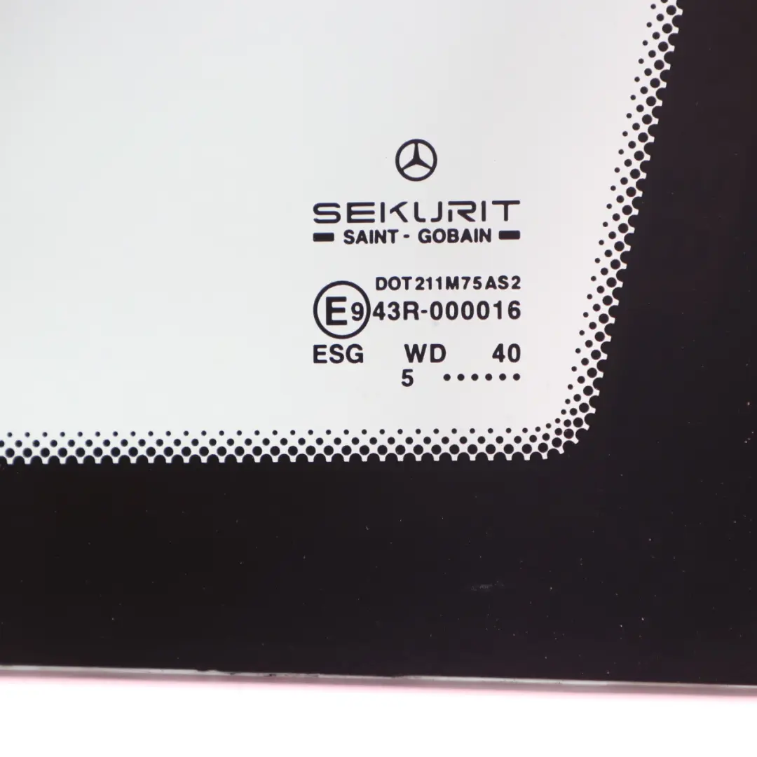 Mercedes Vito W639 Vitre latérale gauche Verre absorbant la chaleur - SKU A6396736905 - Numéro de pièce A6396736905