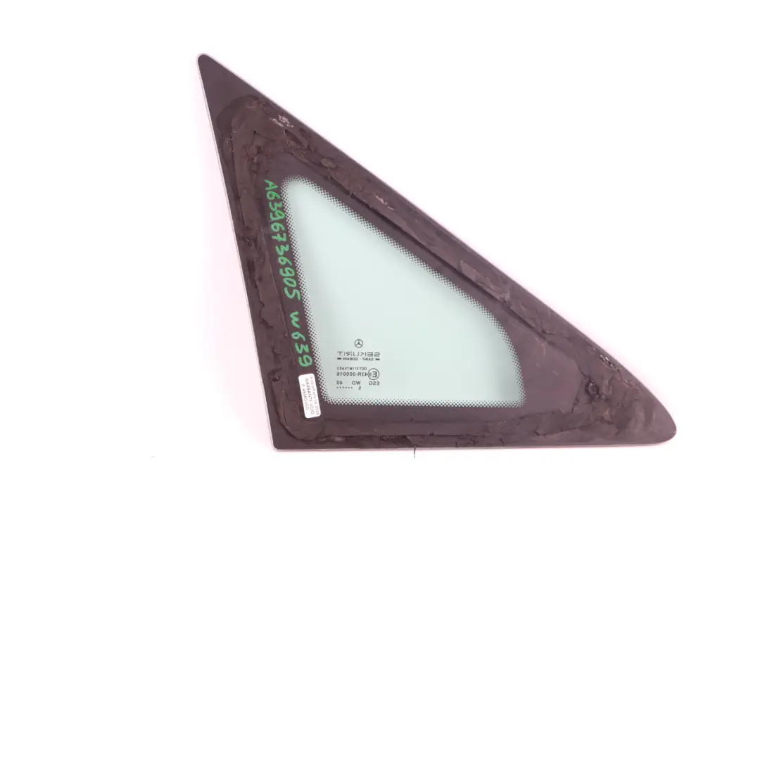 Mercedes Vito W639 Vitre latérale gauche Verre absorbant la chaleur - SKU A6396736905 - Numéro de pièce A6396736905