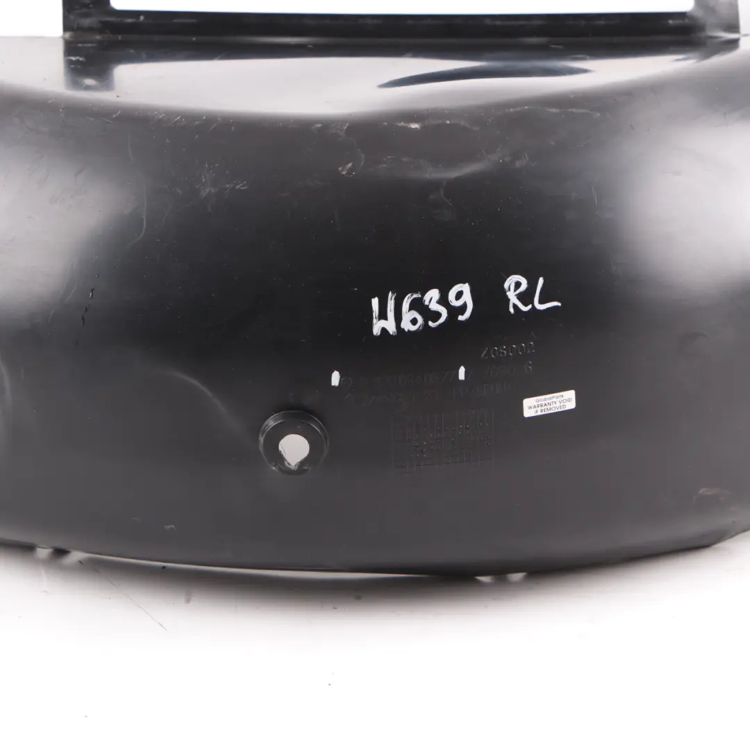 Mercedes Vito W639 Radlauf Hinten Links Radhausabdeckung - SKU A6396840577 - Teilenummer A6396840577