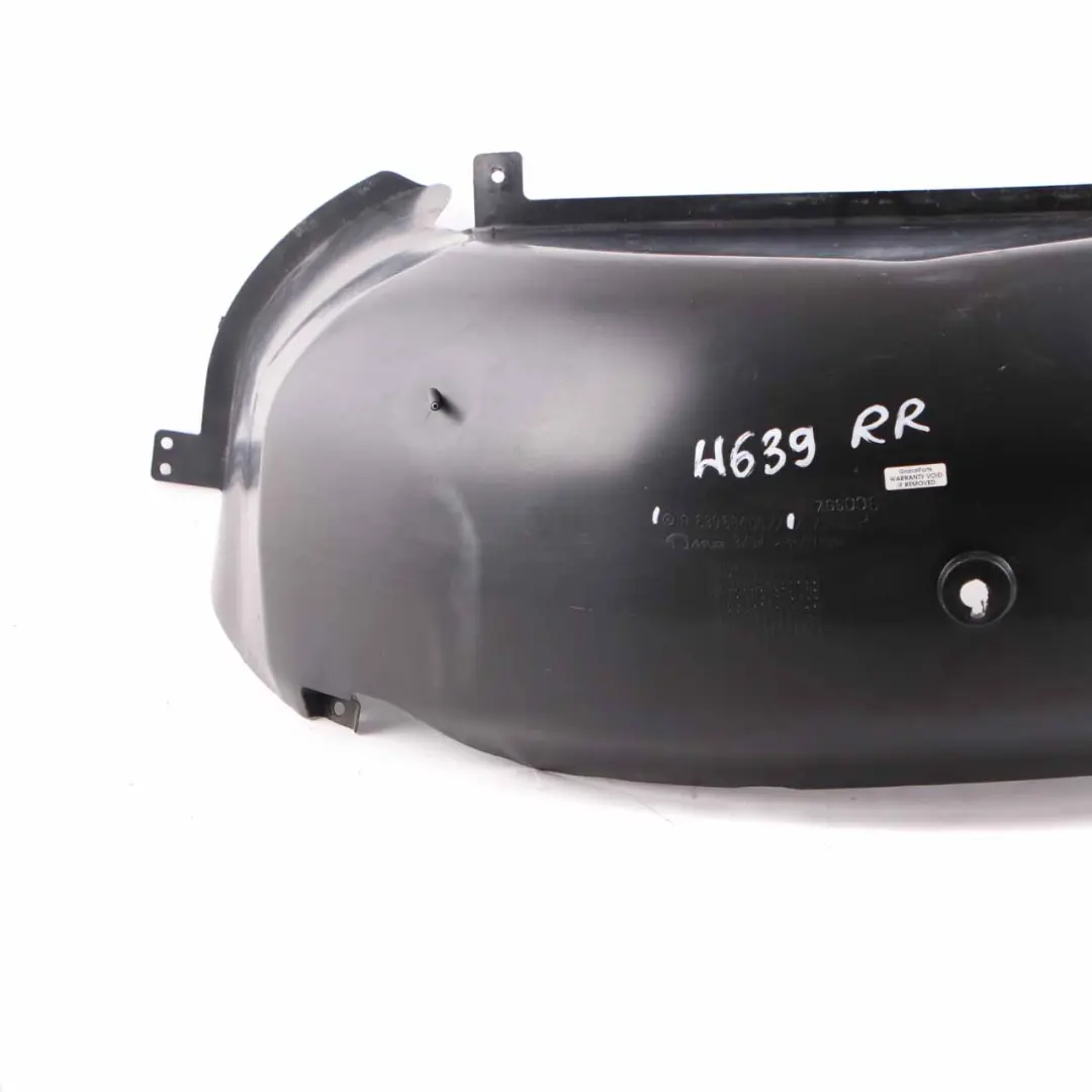 Mercedes Vito W639 Radkasten Hinten Rechts Radkastenverkleidung - SKU A6396840677 - Teilenummer A6396840677