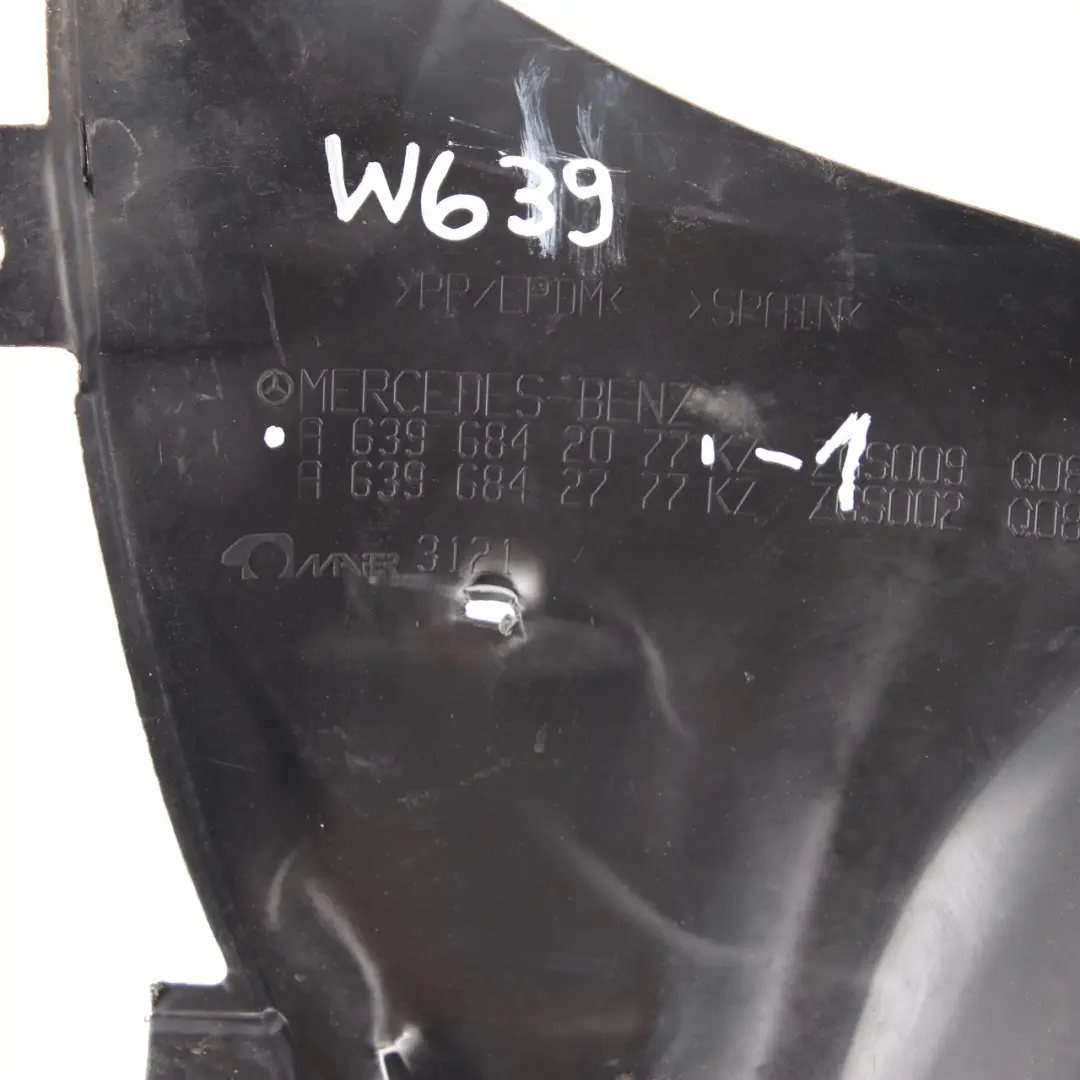 Arch Mercedes Vito Viano W639 Front Left N/S Wheel Trim Panel to Wheel with Part number A6396842077 Wheel Arch Mercedes Vito Viano W639 Front Left N/S Wheel Trim Panel - SKU A6396842077-1 - Part number A6396842077