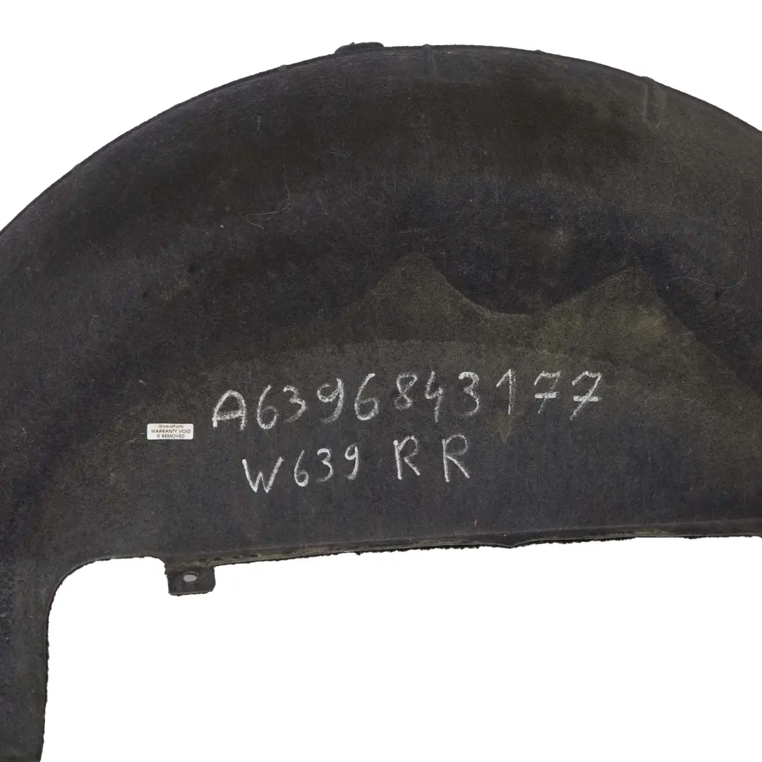 Nadkole Prawe Tylne do Mercedes Vito W639 o numerze A6396843177 Mercedes Vito W639 Nadkole Prawe Tylne - SKU A6396843177 - Numer Części A6396843177