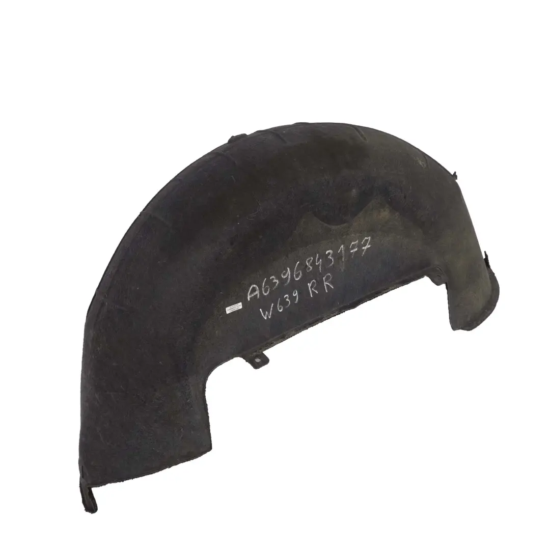Mercedes Vito W639 Enjoliveur de passage de roue arriere droit - SKU A6396843177 - Numéro de pièce A6396843177