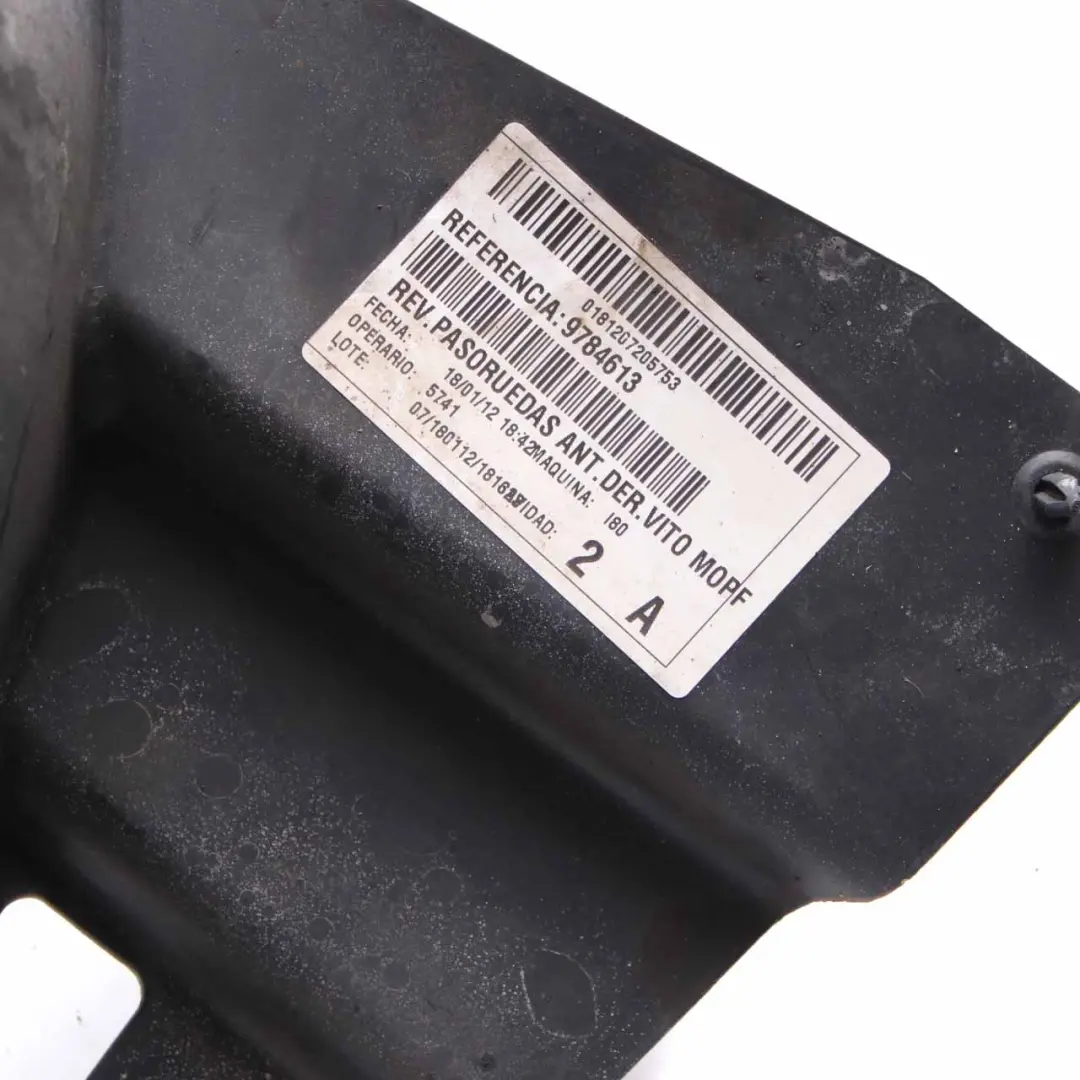 Wheel Arch Mercedes Vito Viano W639 Front Wheel Trim Panel Right O/S - SKU A6396843377 - Part number A6396843377