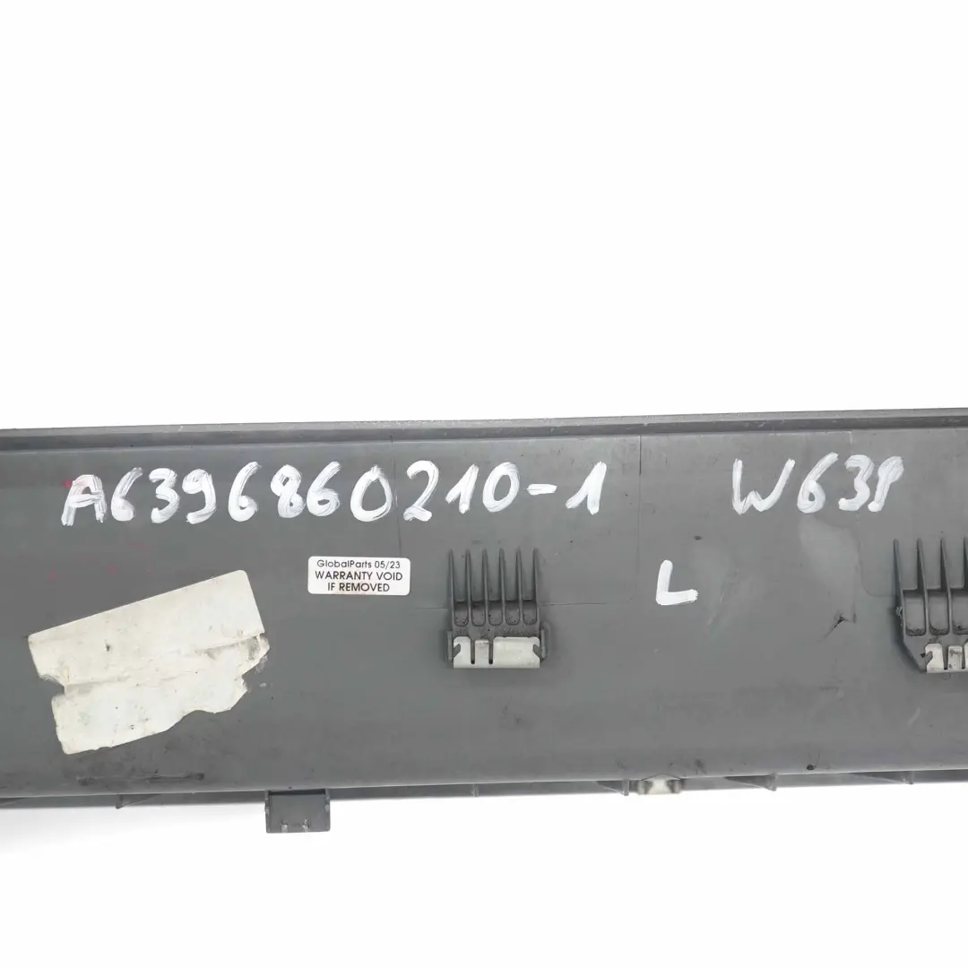 Entrance Trim Left N/S Sliding Door Sill Panel to Mercedes Vito W639 with Part number A6396860210 Mercedes Vito W639 Entrance Trim Left N/S Sliding Door Sill Panel - SKU A6396860210-1 - Part number A6396860210