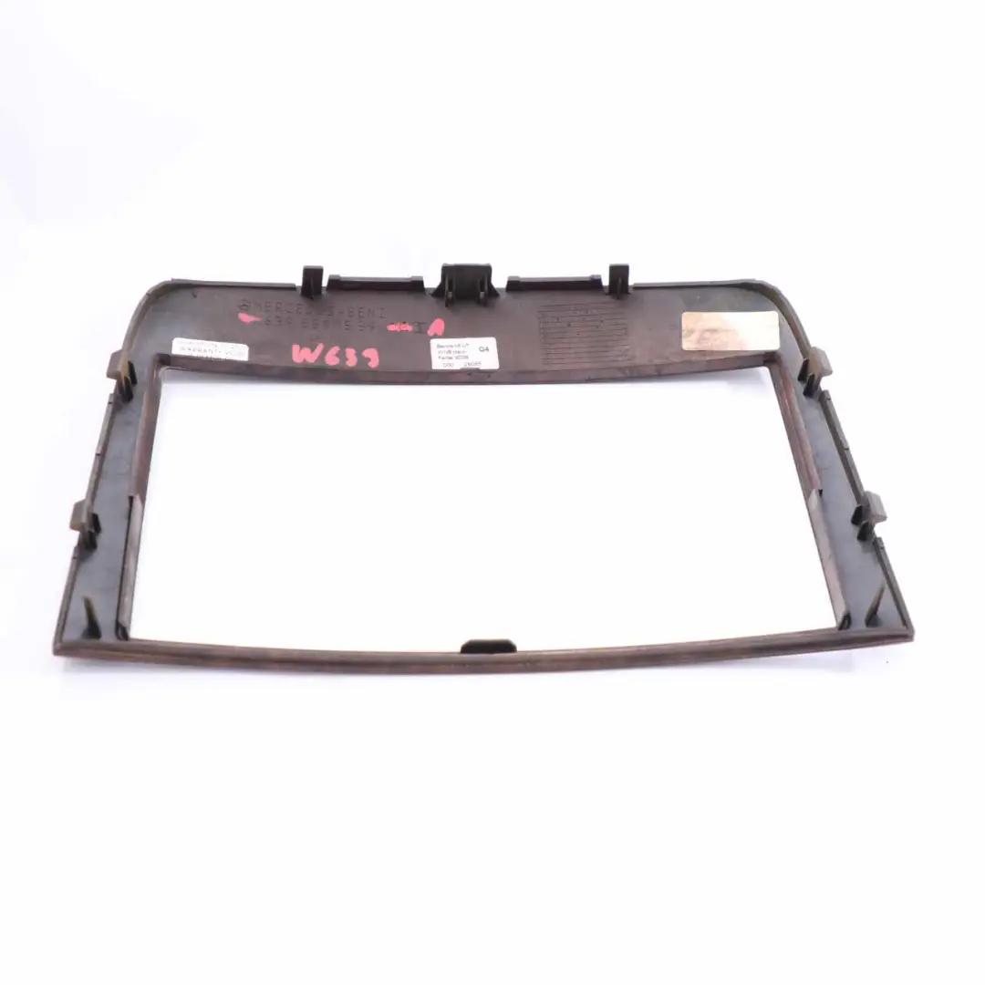 Dashboard Trim Cover Radio Screen Frame Wood to Mercedes Vito W639 with Part number A6396891539 Mercedes Vito W639 Dashboard Trim Cover Radio Screen Frame Wood - SKU A6396891539-1 - Part number A6396891539