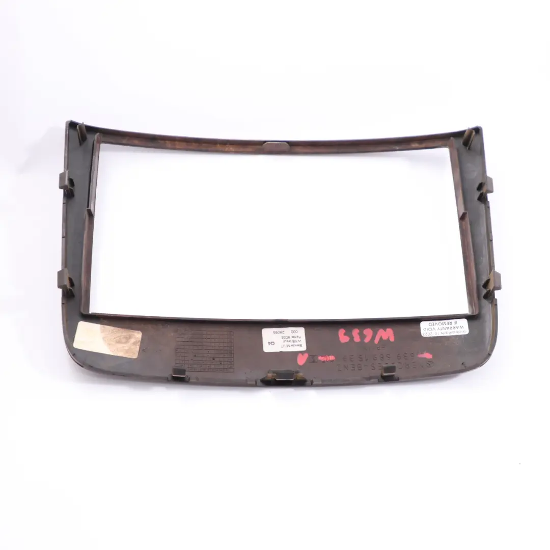 Mercedes Vito W639 Dashboard Trim Cover Radio Screen Frame Wood - SKU A6396891539-1 - Part number A6396891539