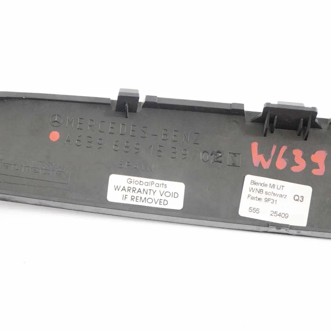 Mercedes Vito W639 Osłona Konsoli Ramka Radia - SKU A6396891539 - Numer Części A6396891539