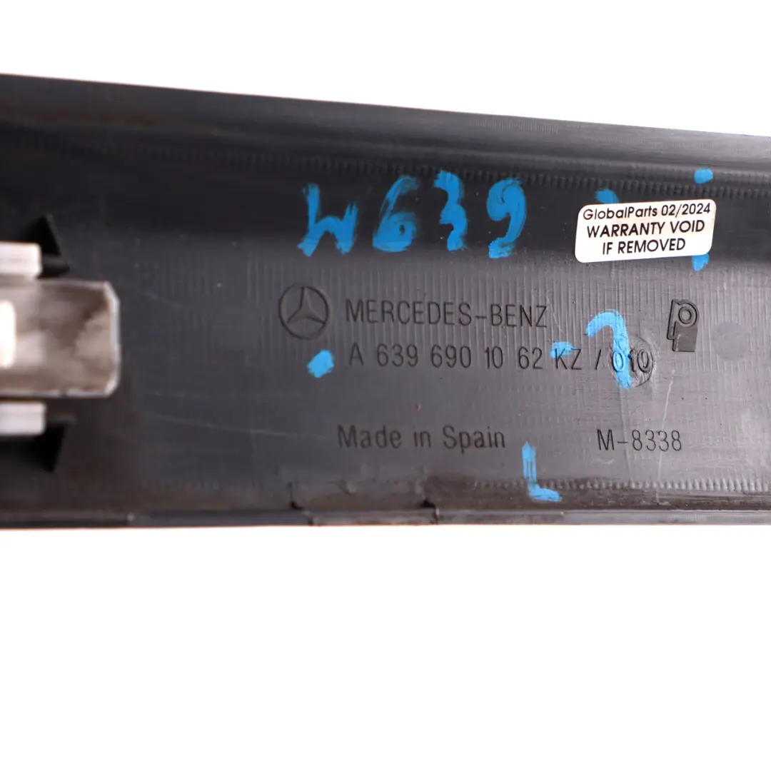Trim Protective Strip Moulding Door Left N/S to Mercedes Vito W639 with Part number A6396901062 Mercedes Vito W639 Trim Protective Strip Moulding Door Left N/S - SKU A6396901062-1 - Part number A6396901062