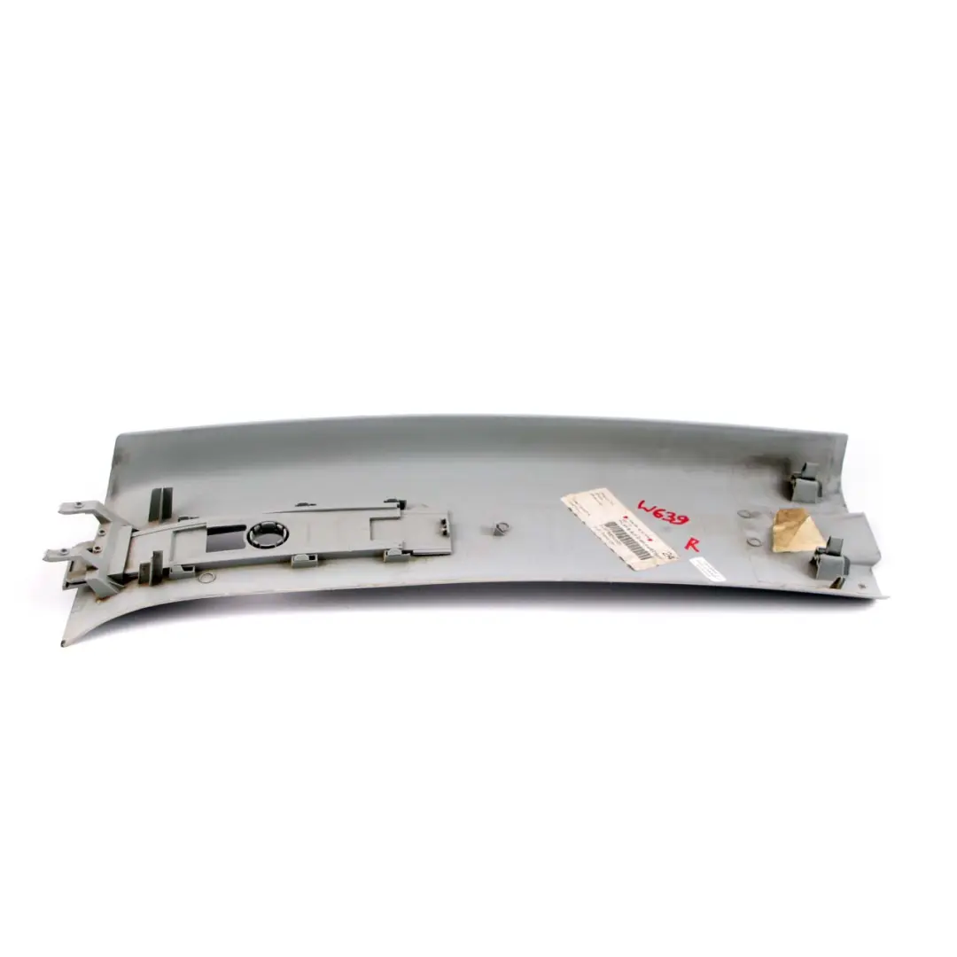 Interior Trim B-Pillar Cover Right O/S Top Grey to Mercedes Vito W639 with Part number A6396904853 Mercedes Vito W639 Interior Trim B-Pillar Cover Right O/S Top Grey - SKU A6396904853 - Part number A6396904853
