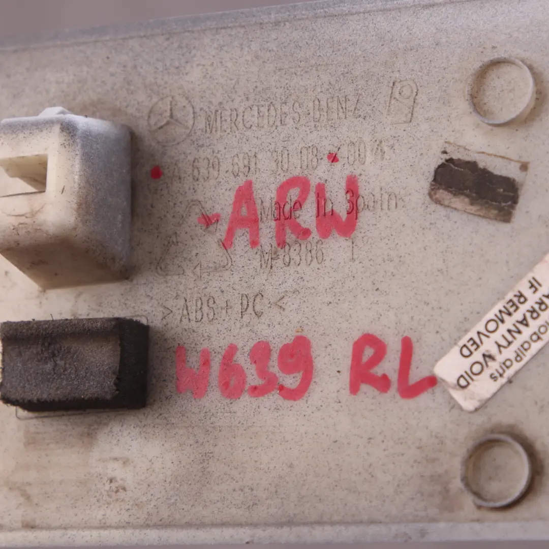 Side Rail Cover Rear Left N/S Sliding Door Panel Arctic White to Mercedes Vito W639 with Part number A6396913008 Mercedes Vito W639 Side Rail Cover Rear Left N/S Sliding Door Panel Arctic White - SKU A6396913008-ARW - Part number A6396913008