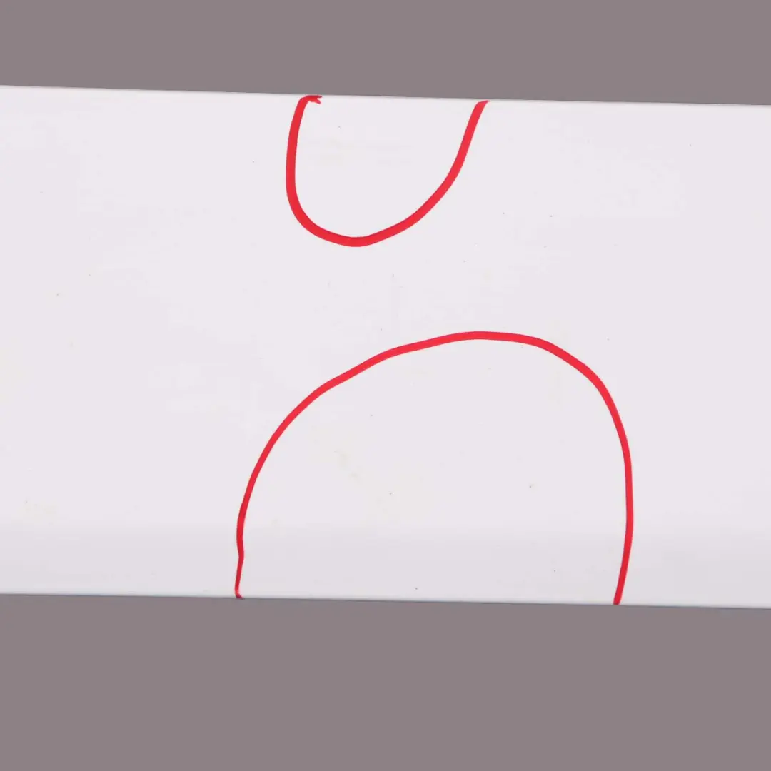 Side Rail Cover Rear Left N/S Sliding Door Panel Arctic White to Mercedes Vito W639 with Part number A6396913008 Mercedes Vito W639 Side Rail Cover Rear Left N/S Sliding Door Panel Arctic White - SKU A6396913008-ARW - Part number A6396913008