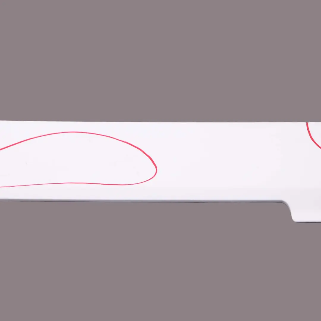 Mercedes W639 Cache Rail Latéral Arrière Gauche Arctic White 9147 - SKU A6396913208-ARW - Numéro de pièce A6396913208