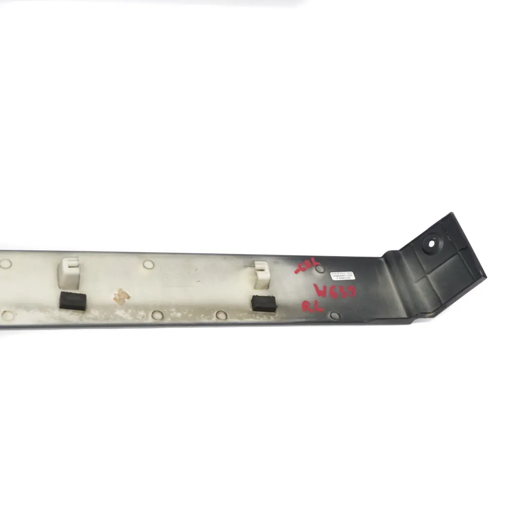 Mercedes Vito W639 Rail Trim Rear Left N/S Sliding Door Middle Panel Black - 040 - SKU A6396913208-CBL - Part number A6396913208