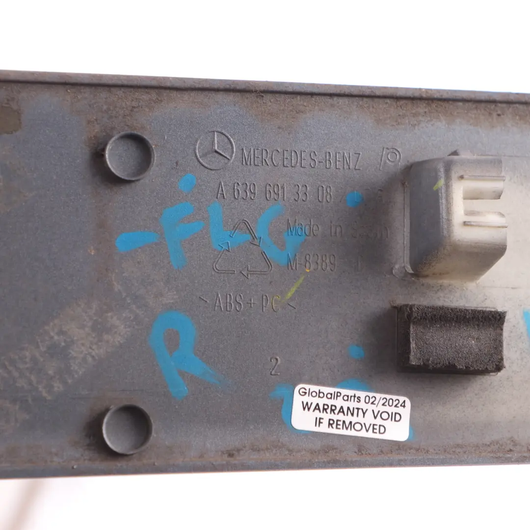 Mercedes W639 Rail Trim Right O/S Sliding Door Moulding Flint Grey - 368 - SKU A6396913308-FLG - Part number A6396913308