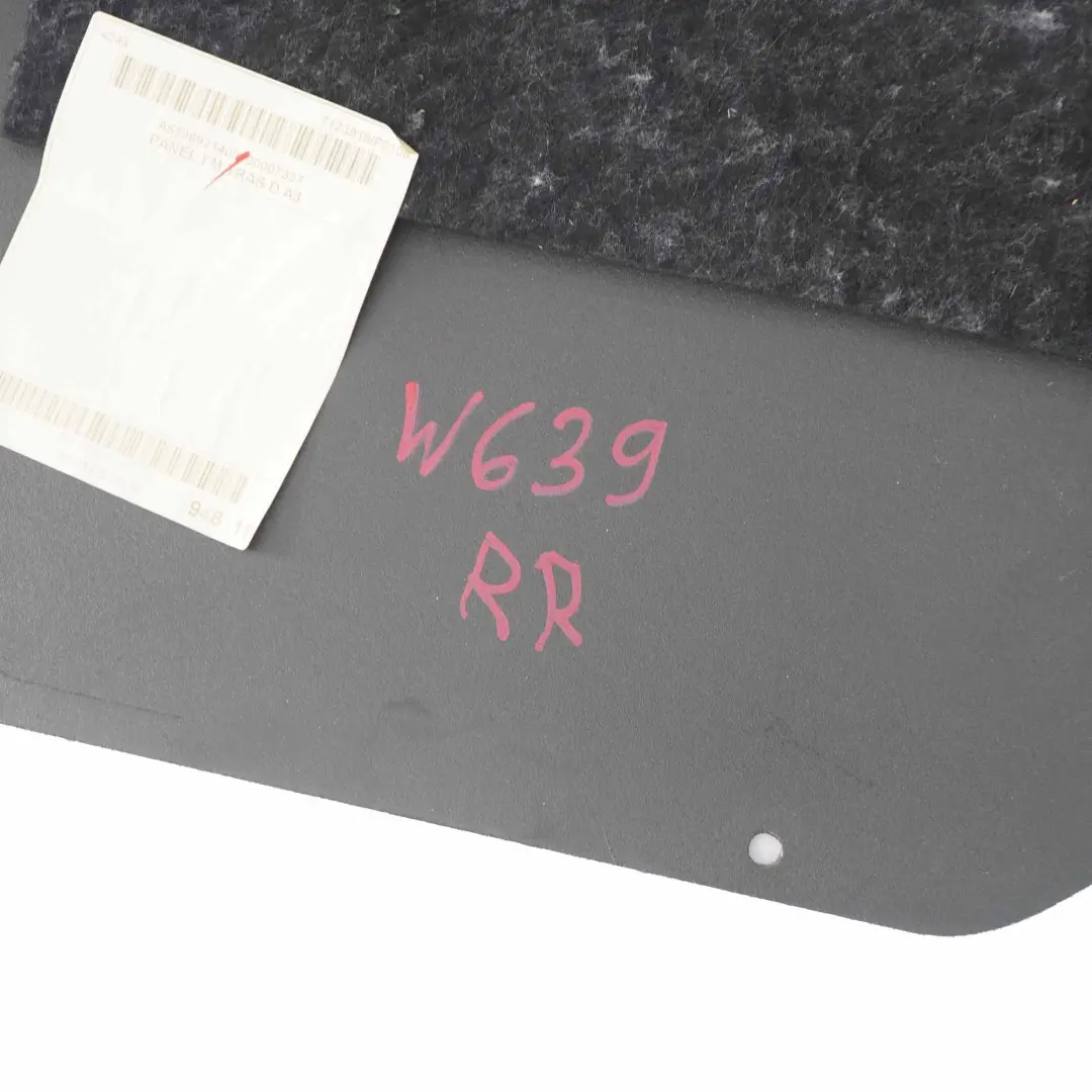Mercedes Vito W639 Panneau de Garniture Arriere Inferieur Droite Interieur Gris - SKU A6396921400 - Numéro de pièce A6396921400