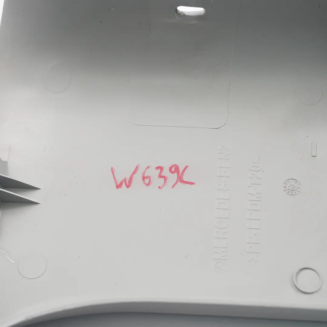 Interior Trim C Pillar Cover Left N/S Orion Grey to Mercedes Vito W639 with Part number A6396925700 Mercedes Vito W639 Interior Trim C Pillar Cover Left N/S Orion Grey - SKU A6396925700 - Part number A6396925700
