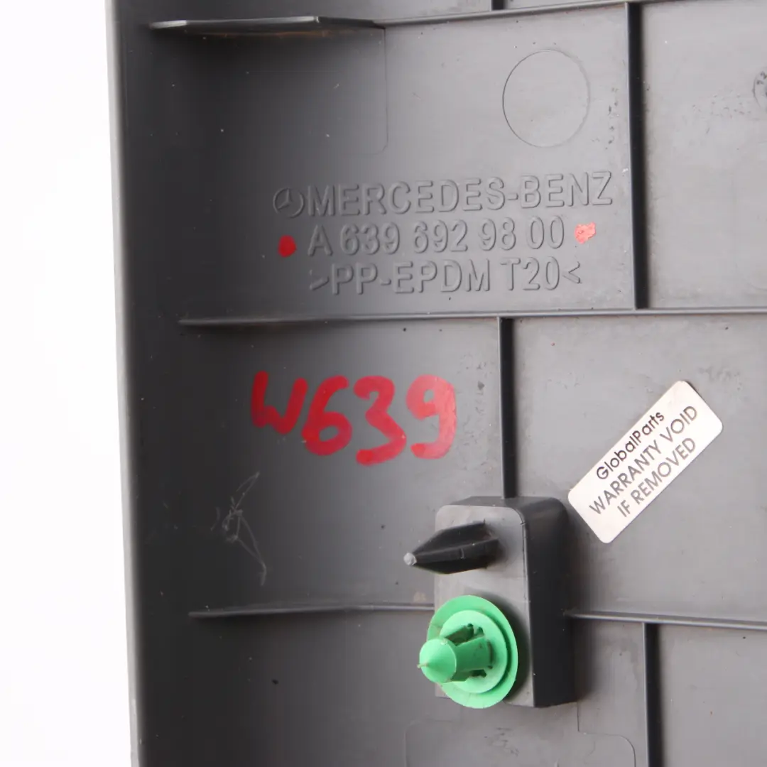  Mercedes-Benz Vito W639 Verkleidung A-Säule Unten Links Grau - SKU A6396929800 - Teilenummer A6396929800