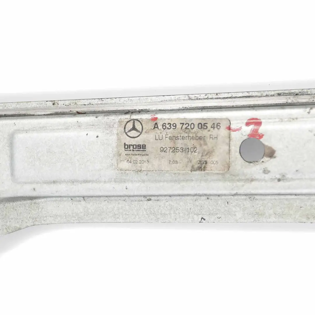 Puerta Delantera Derecha Ventana Elevador Electrico Motor para Mercedes Vito W639 con número de pieza A6397200546 Mercedes Vito W639 Puerta Delantera Derecha Ventana Elevador Electrico Motor - SKU A6397200546-2 - Número de pieza A6397200546