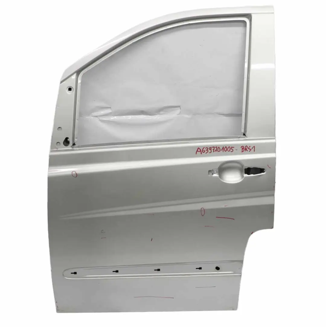 Mercedes Vito W639 Door Front Left Panel Shell N/S Brilliant Silver - 9744 - SKU A6397201005-BRS1 - Part number A6397201005