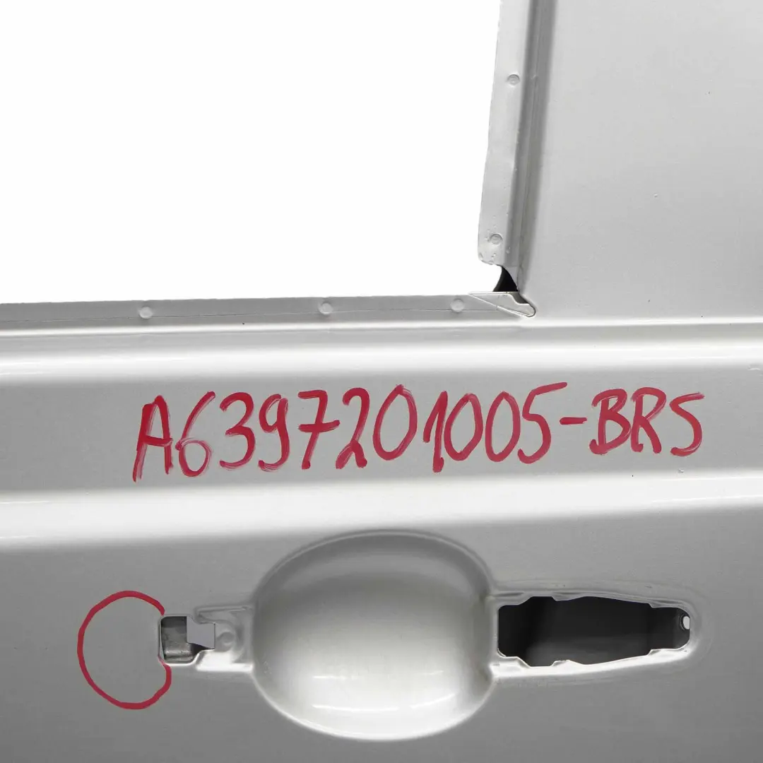 Mercedes Vito W639 Door Front Left Panel Shell N/S Brilliant Silver - 9744 - SKU A6397201005-BRS - Part number A6397201005