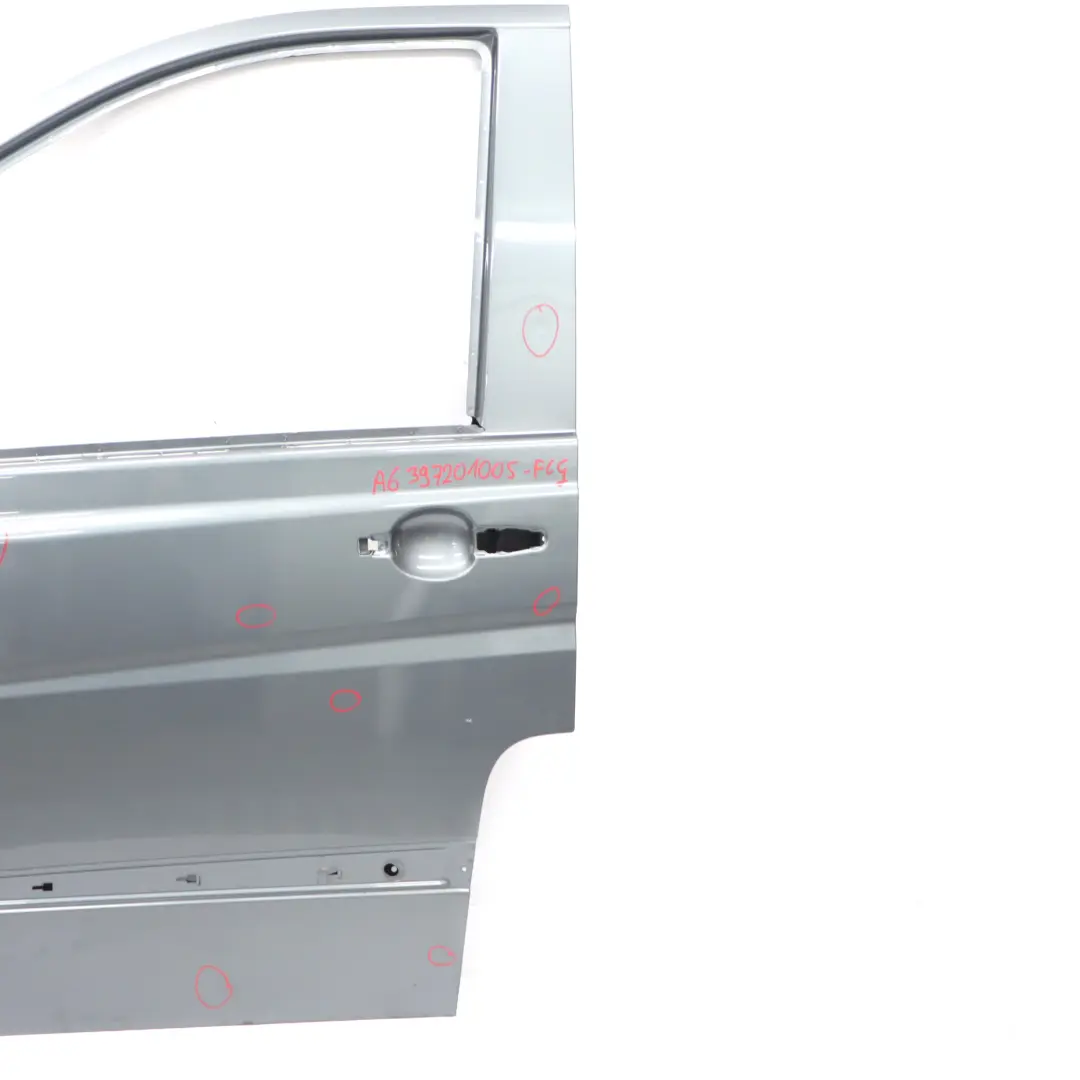 Mercedes Vito W639 Door Front Left N/S Flint Grey Metallic - 368 - SKU A6397201005-FLG - Part number A6397201005