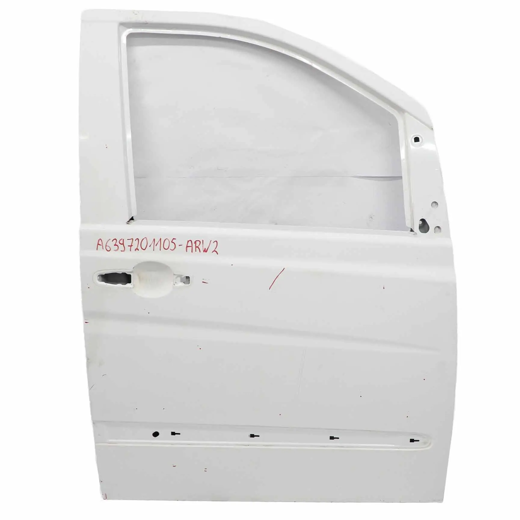 Mercedes Vito W639 Puerta Delantera Derecha Tapa Panel Arctic White - 9174