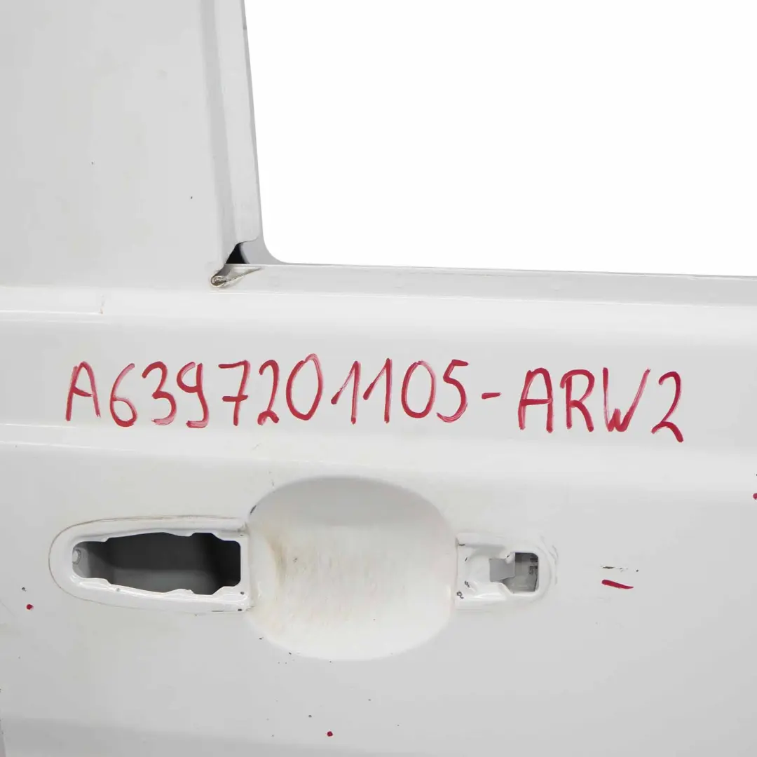 Mercedes Vito W639 Pannello copertura anteriore destro Arctic White - 9174 - SKU A6397201105-ARW2 - Numero di parte A6397201105
