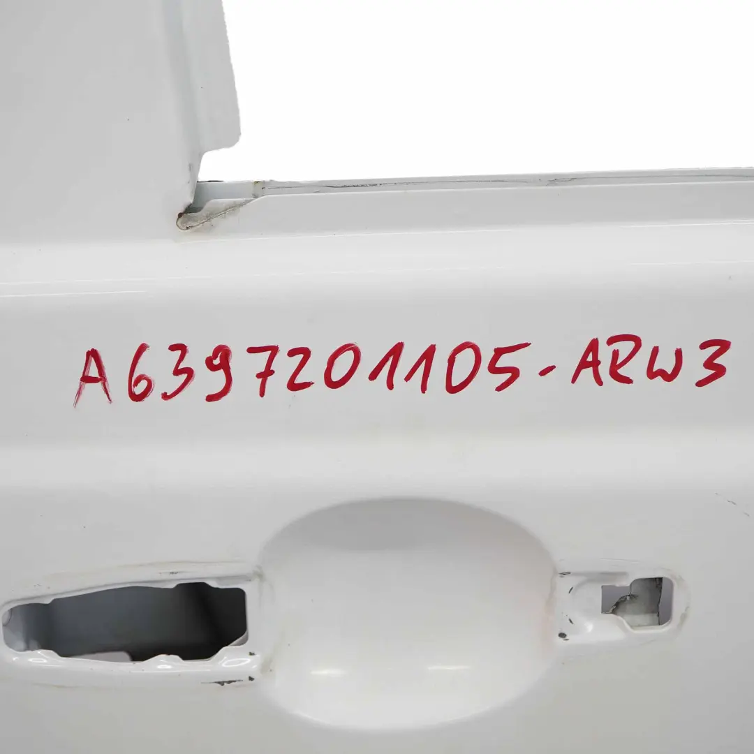 Mercedes Vito W639 Pannello copertura anteriore destro Arctic White - 9174 - SKU A6397201105-ARW3 - Numero di parte A6397201105