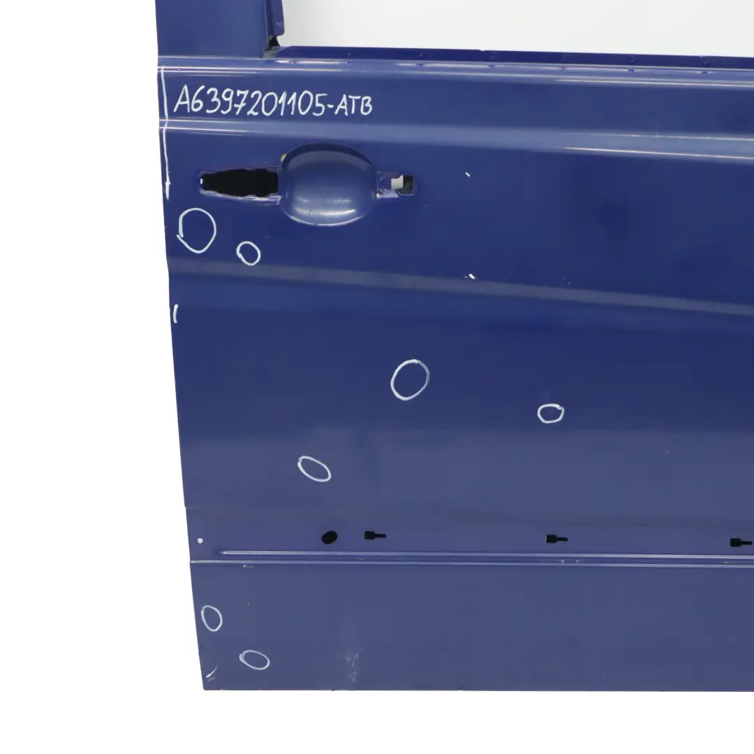 Puerta Delantera Derecha Panel Tapa Azul Atlantis - 373 para Mercedes Vito W639 con número de pieza A6397201105 Mercedes Vito W639 Puerta Delantera Derecha Panel Tapa Azul Atlantis - 373 - SKU A6397201105-ATB - Número de pieza A6397201105