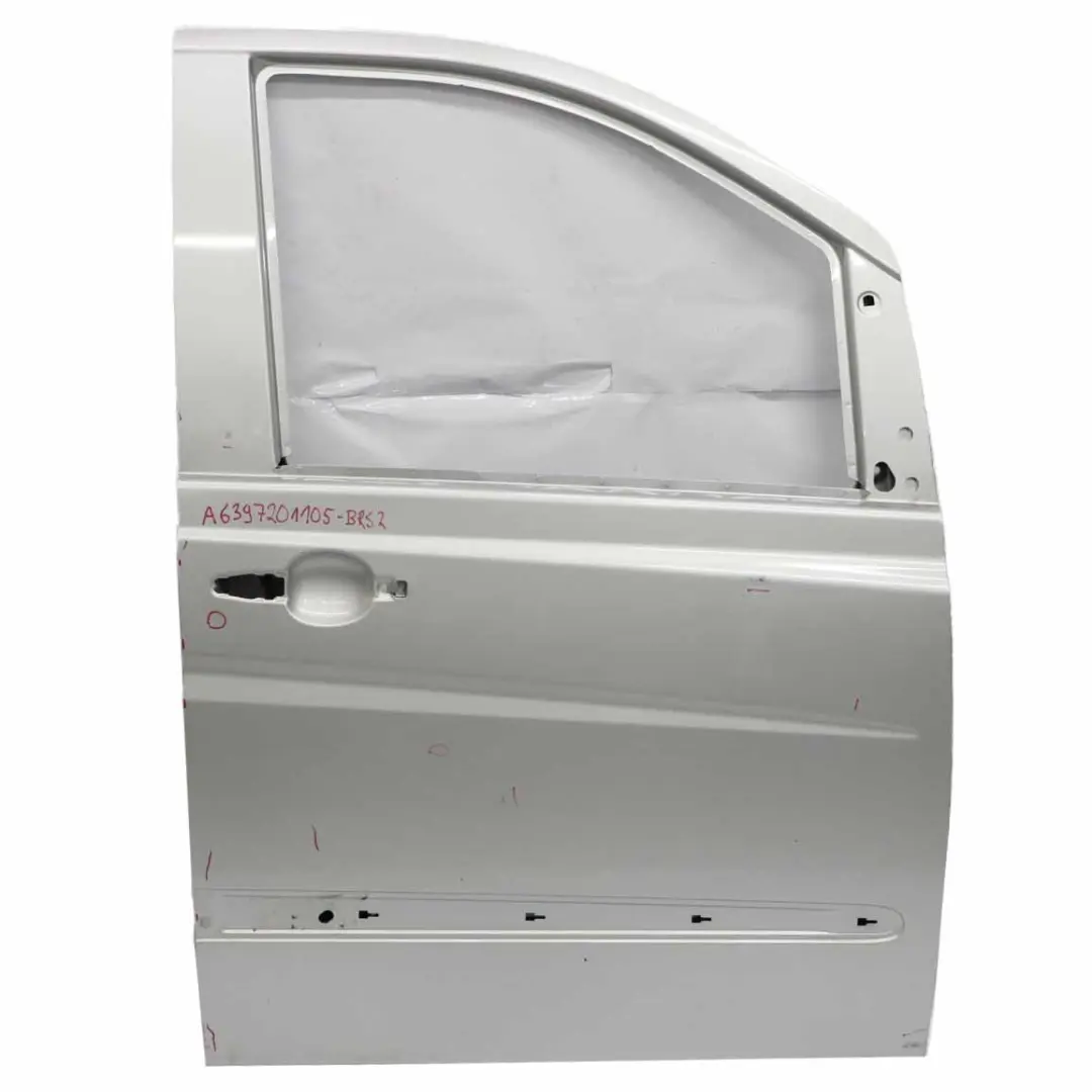 Mercedes Vito W639 Door Front Right O/S Cover Brilliant Silver Metallic - 9744 - SKU A6397201105-BRS2 - Part number A6397201105