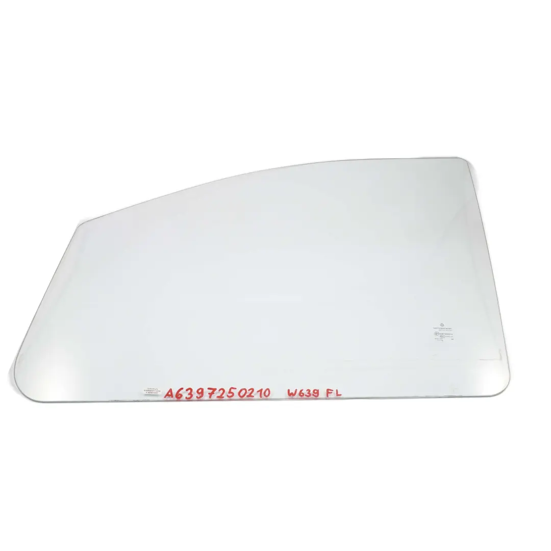 Szyba Drzwi Lewa Przednia do Mercedes Vito W639 o numerze A6397250210 Mercedes Vito W639 Szyba Drzwi Lewa Przednia - SKU A6397250210 - Numer Części A6397250210