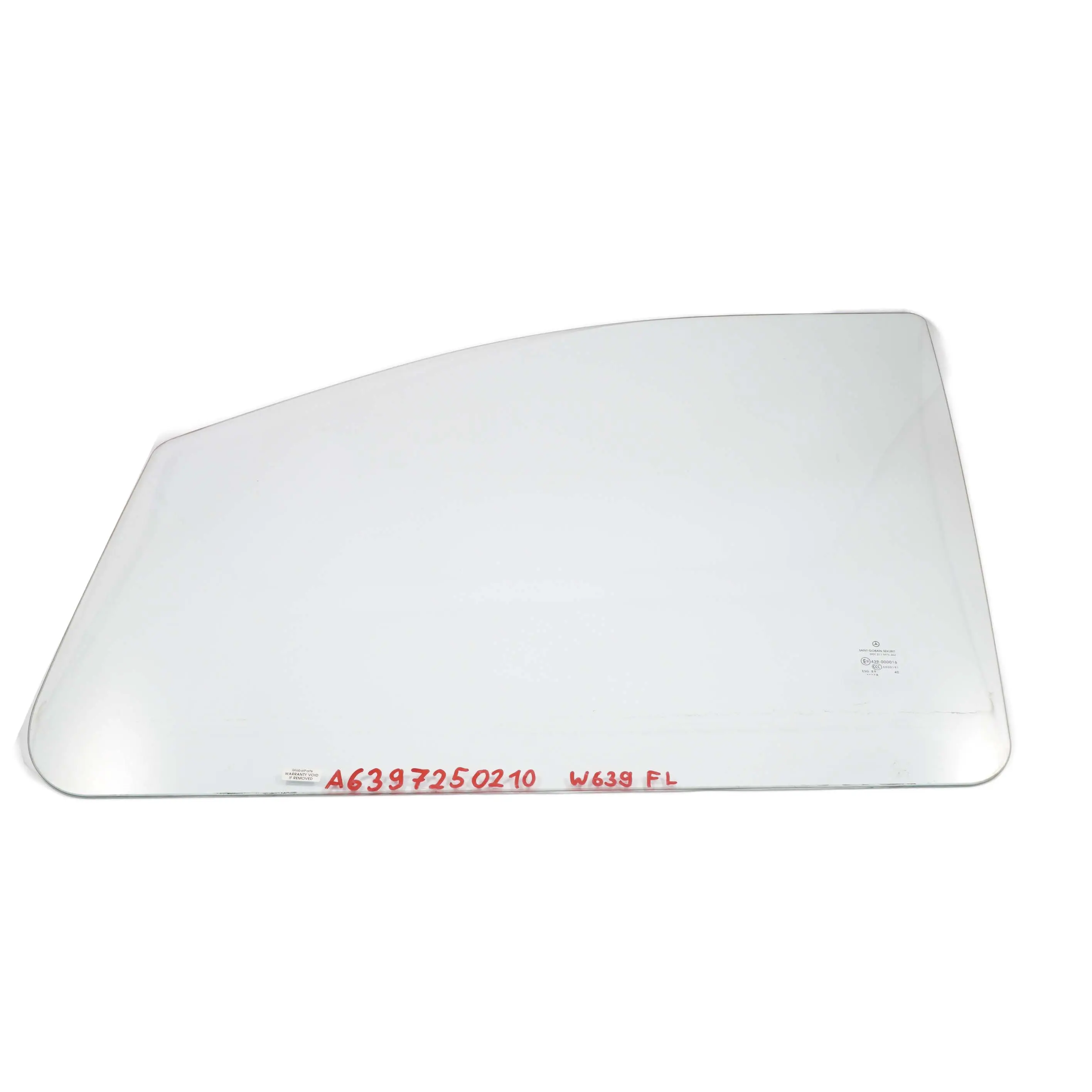 Mercedes Vito W639 Vetro Porta Anteriore Sinistra N/S Verde As2 A6397250210