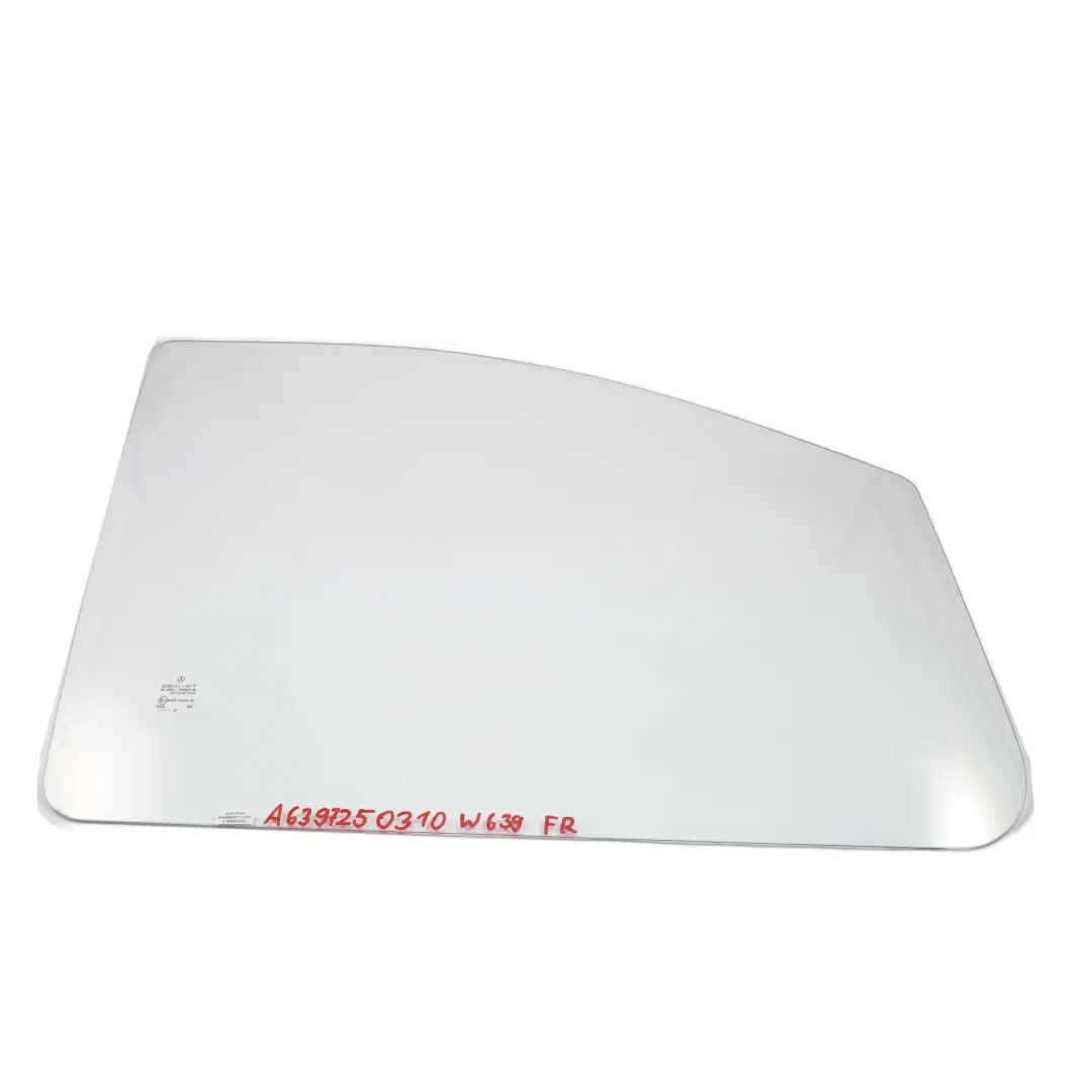 Vorne Rechts Tür Glas Scheibe Gruen AS2 für Mercedes Vito W639 mit Teilenummer A6397250310 Mercedes Vito W639 Vorne Rechts Tür Glas Scheibe Gruen AS2 - SKU A6397250310 - Teilenummer A6397250310