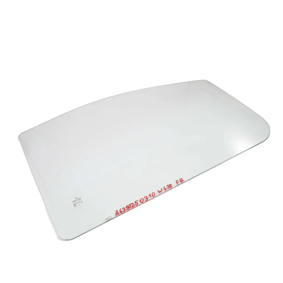 Cristal Puerta Delantera Derecha Verde AS2 para Mercedes Vito W639 con número de pieza A6397250310 Mercedes Vito W639 Cristal Puerta Delantera Derecha Verde AS2 - SKU A6397250310 - Número de pieza A6397250310