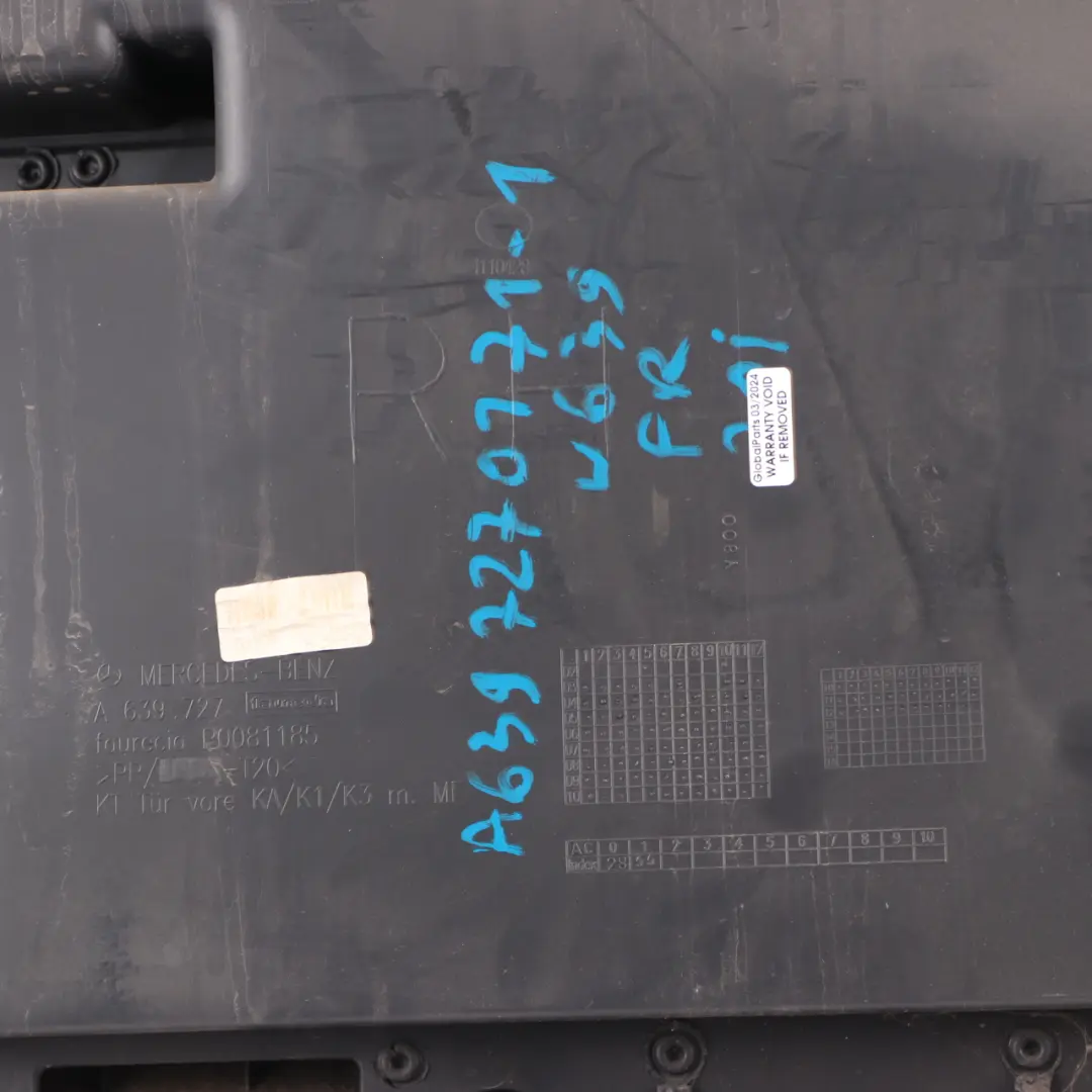 Mercedes Vito W639 Door Card Front Right O/S Trim Panel Covering Anthracite - SKU A6397270171-1 - Part number A6397270171