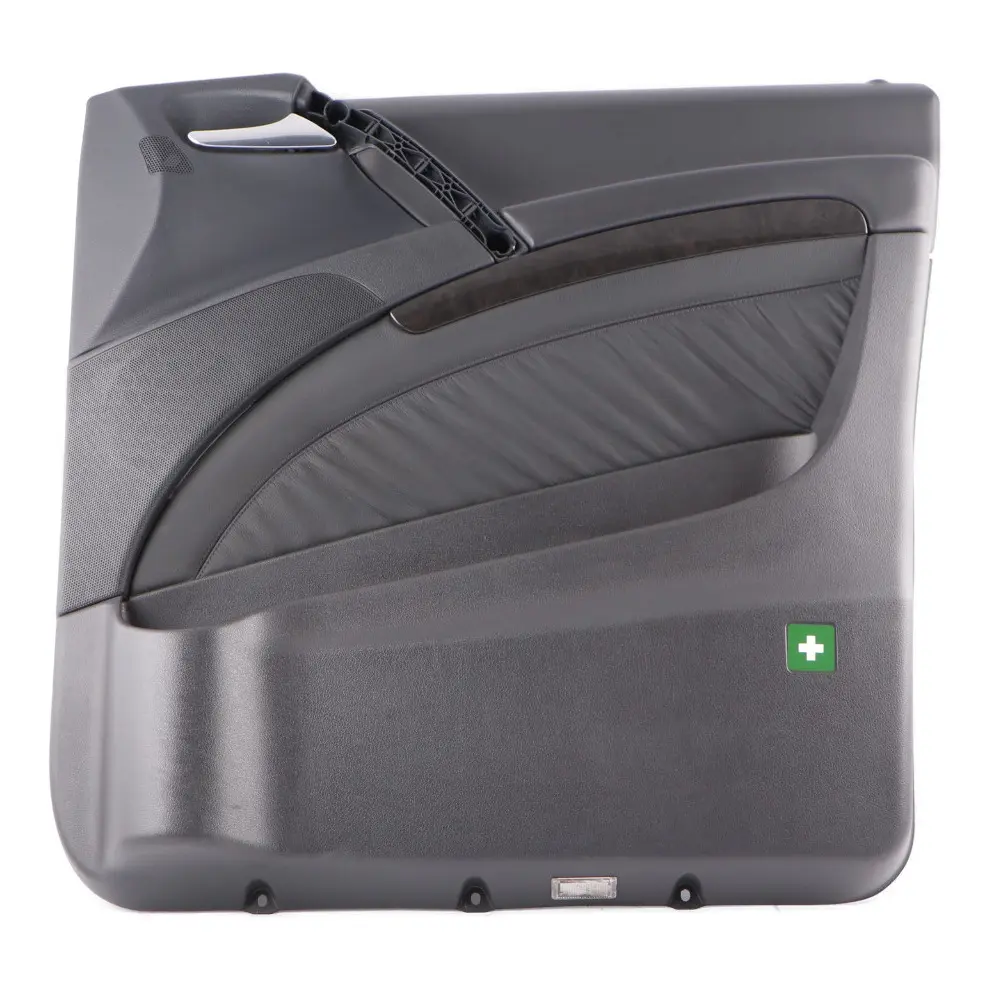 Scheda Porta Anteriore Destra Rivestimento Pelle Nera per Mercedes Vito W639 con numero di parte A6397271371 Mercedes Vito W639 Scheda Porta Anteriore Destra Rivestimento Pelle Nera - SKU A6397271371 - Numero di parte A6397271371