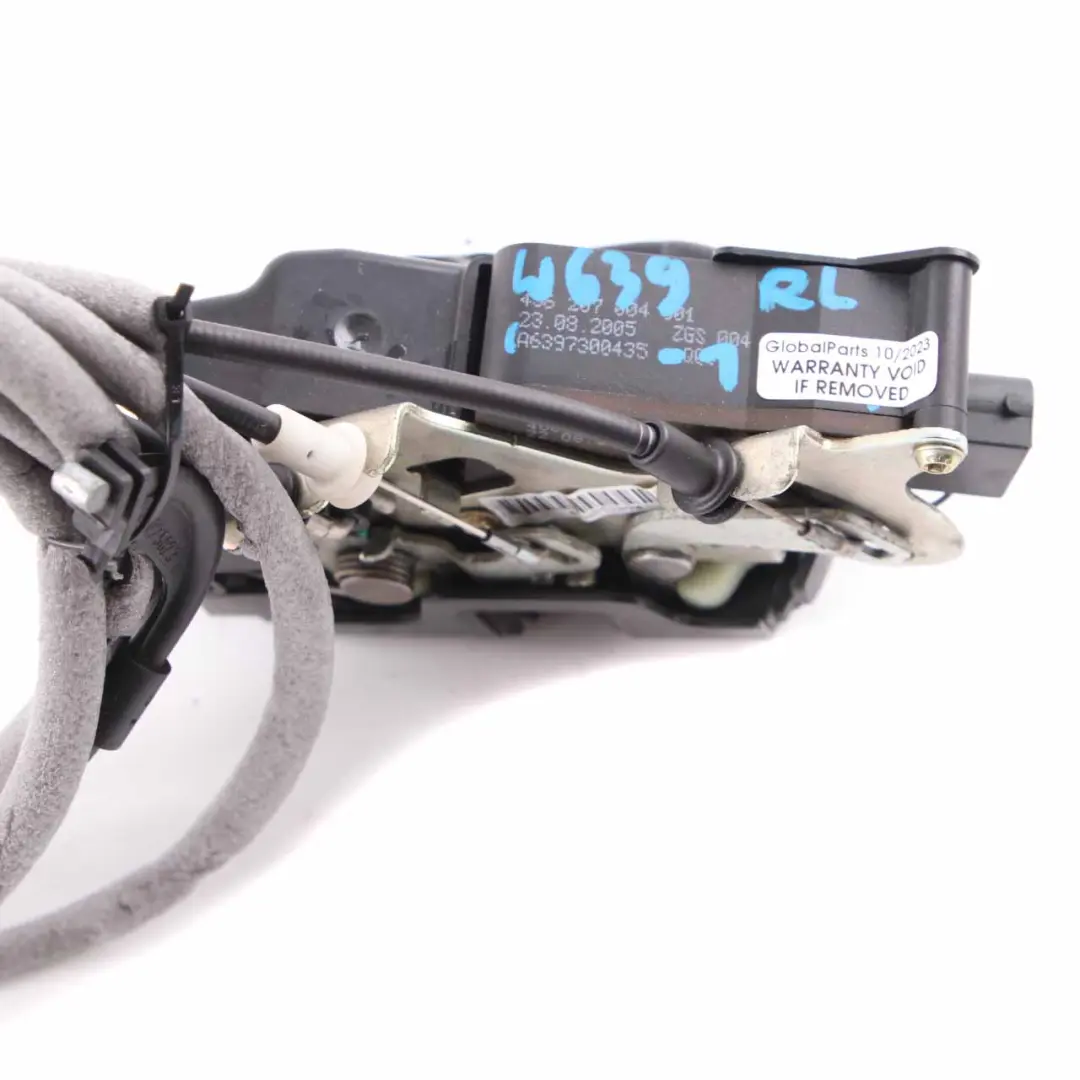 Mercedes Vito W639 Rear Left N/S Sliding Door Lock Mechanism - SKU A6397300435-1 - Part number A6397300435
