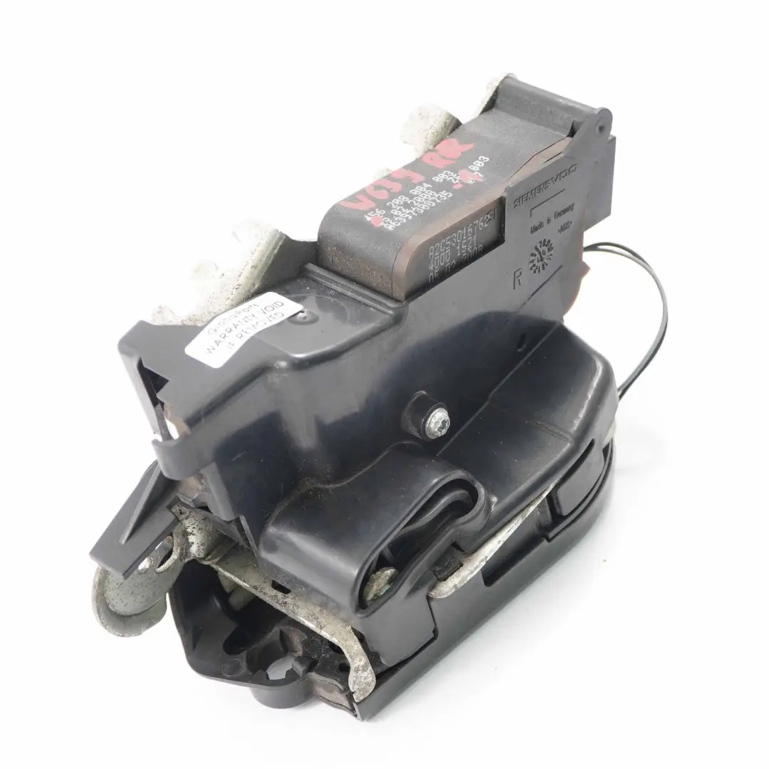 Mercedes W639 Sliding Door Lock Actuator Mechanism Rear Right O/S - SKU A6397300735-1 - Part number A6397300735