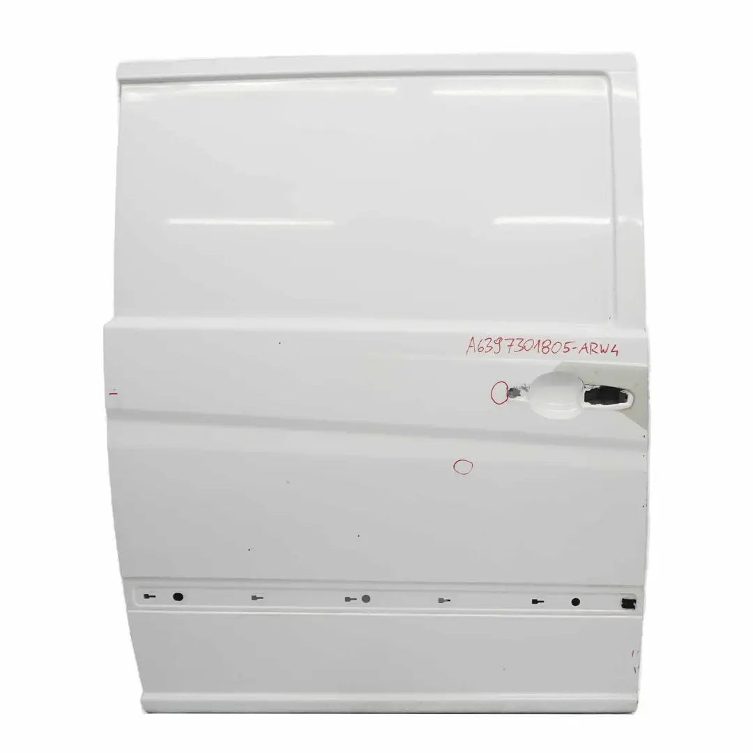 Sliding Door Rear Right O/S Arctic White - 9147 to Mercedes Vito Viano W639 Long with Part number A6397301805 Mercedes Vito Viano W639 Long Sliding Door Rear Right O/S Arctic White - 9147 - SKU A6397301805-ARW4 - Part number A6397301805