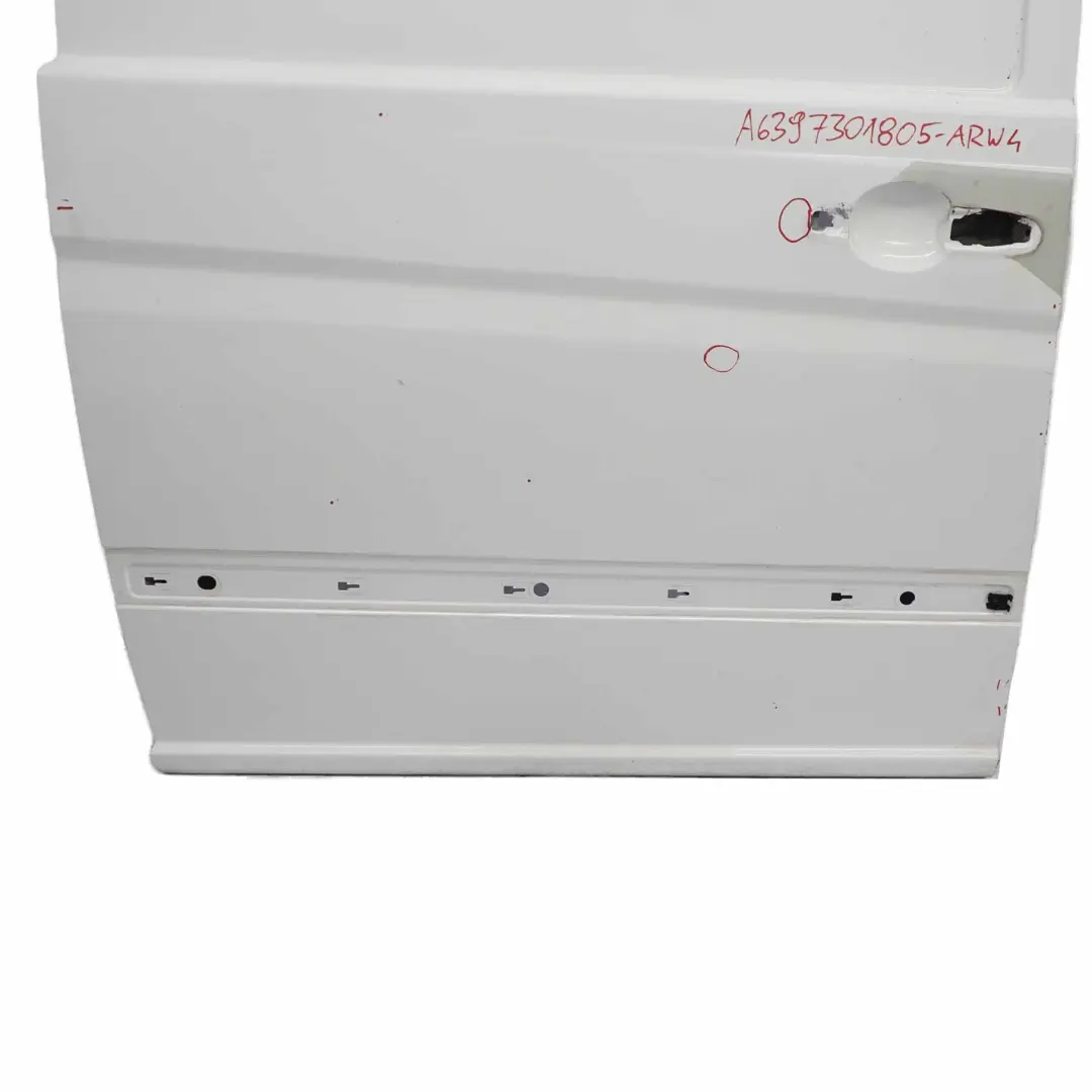 Sliding Door Rear Right O/S Arctic White - 9147 to Mercedes Vito Viano W639 Long with Part number A6397301805 Mercedes Vito Viano W639 Long Sliding Door Rear Right O/S Arctic White - 9147 - SKU A6397301805-ARW4 - Part number A6397301805