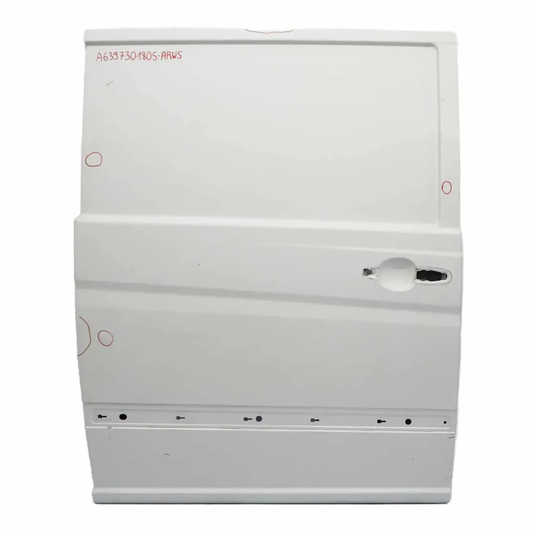 Sliding Door Rear Right O/S Arctic White - 9147 to Mercedes Vito Viano W639 Long with Part number A6397301805 Mercedes Vito Viano W639 Long Sliding Door Rear Right O/S Arctic White - 9147 - SKU A6397301805-ARW5 - Part number A6397301805