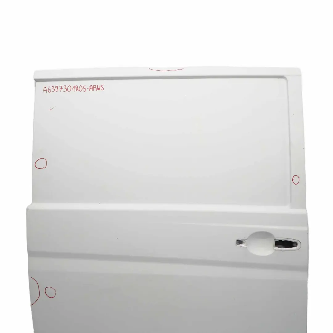 Sliding Door Rear Right O/S Arctic White - 9147 to Mercedes Vito Viano W639 Long with Part number A6397301805 Mercedes Vito Viano W639 Long Sliding Door Rear Right O/S Arctic White - 9147 - SKU A6397301805-ARW5 - Part number A6397301805
