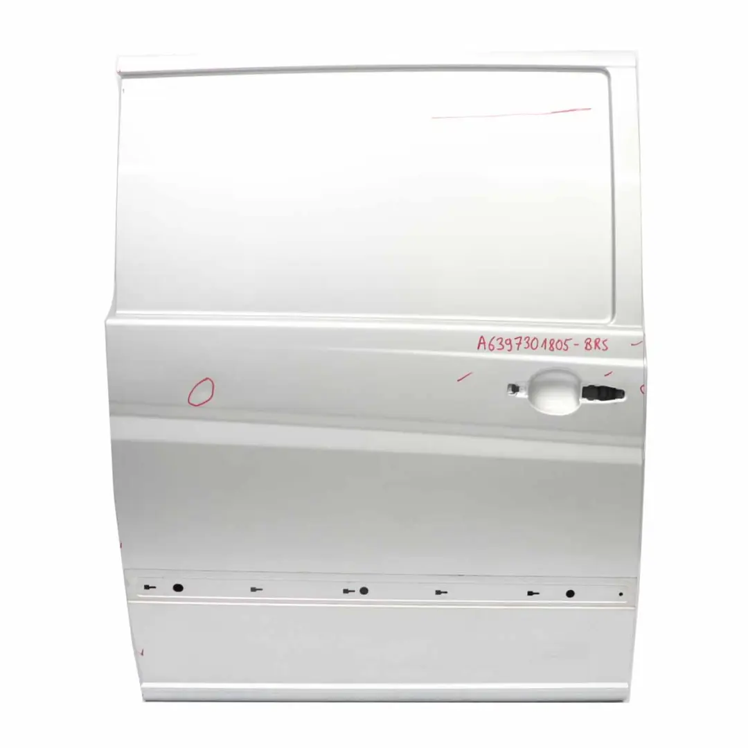 Sliding Door Rear Right O/S Brilliant Silver 9744 to Mercedes Vito Viano W639 Long with Part number A6397301805 Mercedes Vito Viano W639 Long Sliding Door Rear Right O/S Brilliant Silver 9744 - SKU A6397301805-BRS - Part number A6397301805