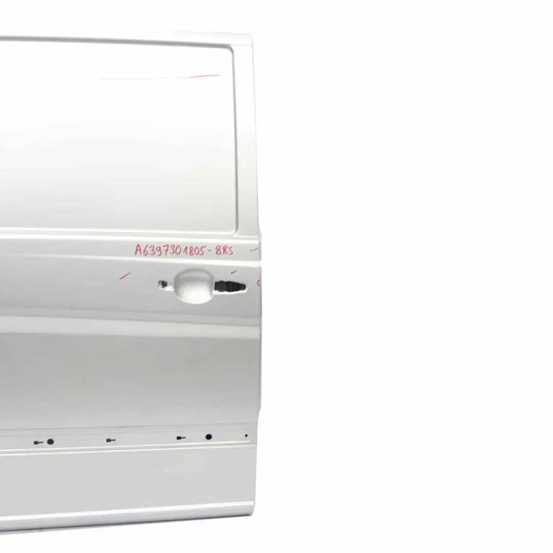 Sliding Door Rear Right O/S Brilliant Silver 9744 to Mercedes Vito Viano W639 Long with Part number A6397301805 Mercedes Vito Viano W639 Long Sliding Door Rear Right O/S Brilliant Silver 9744 - SKU A6397301805-BRS - Part number A6397301805